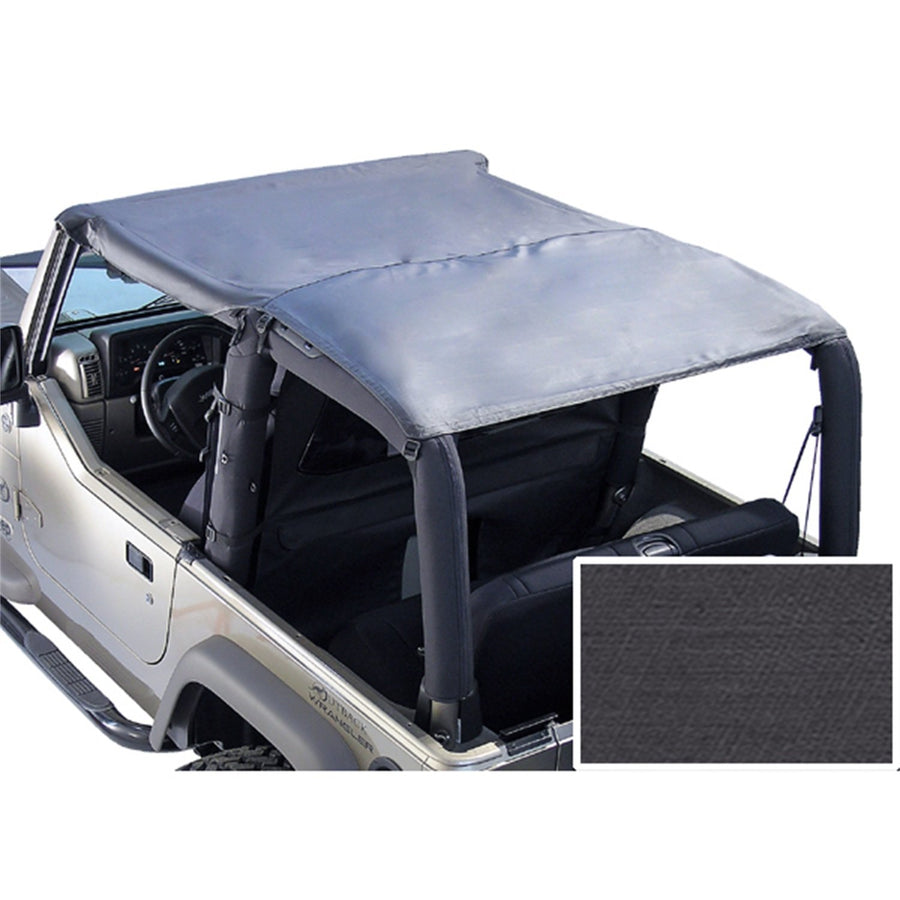 Roll Bar Top, Black Denim | Rugged Ridge | 13554.15 | Fits 1976-1991 Jeep CJ & Wrangler YJ