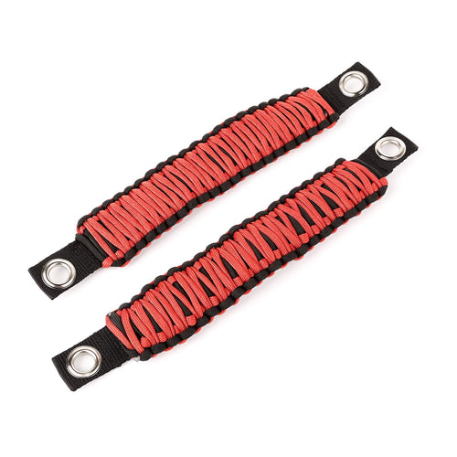 Rugged Ridge Grab Handles for JK/JKU Jeep Wrangler | Nylon, Red | 13305.80 | Fits 2007-2018 Jeep Wrangler JK/JKU