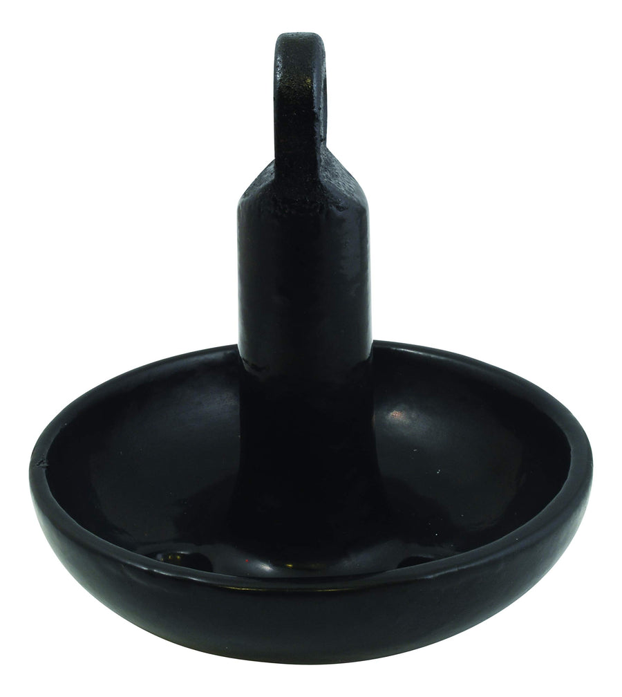 Solid Cast Iron Attwood 9942B1 Mushroom Anchor for Boats and Kayaks - 10 Pounds, Black, PVC-Coated Finish