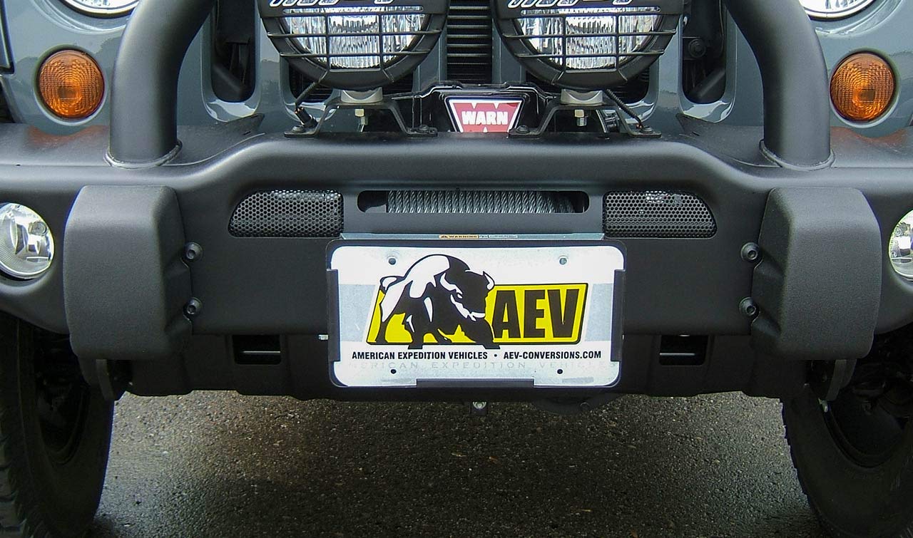 License Plate Mounting Kit AEV Roller Fairlead