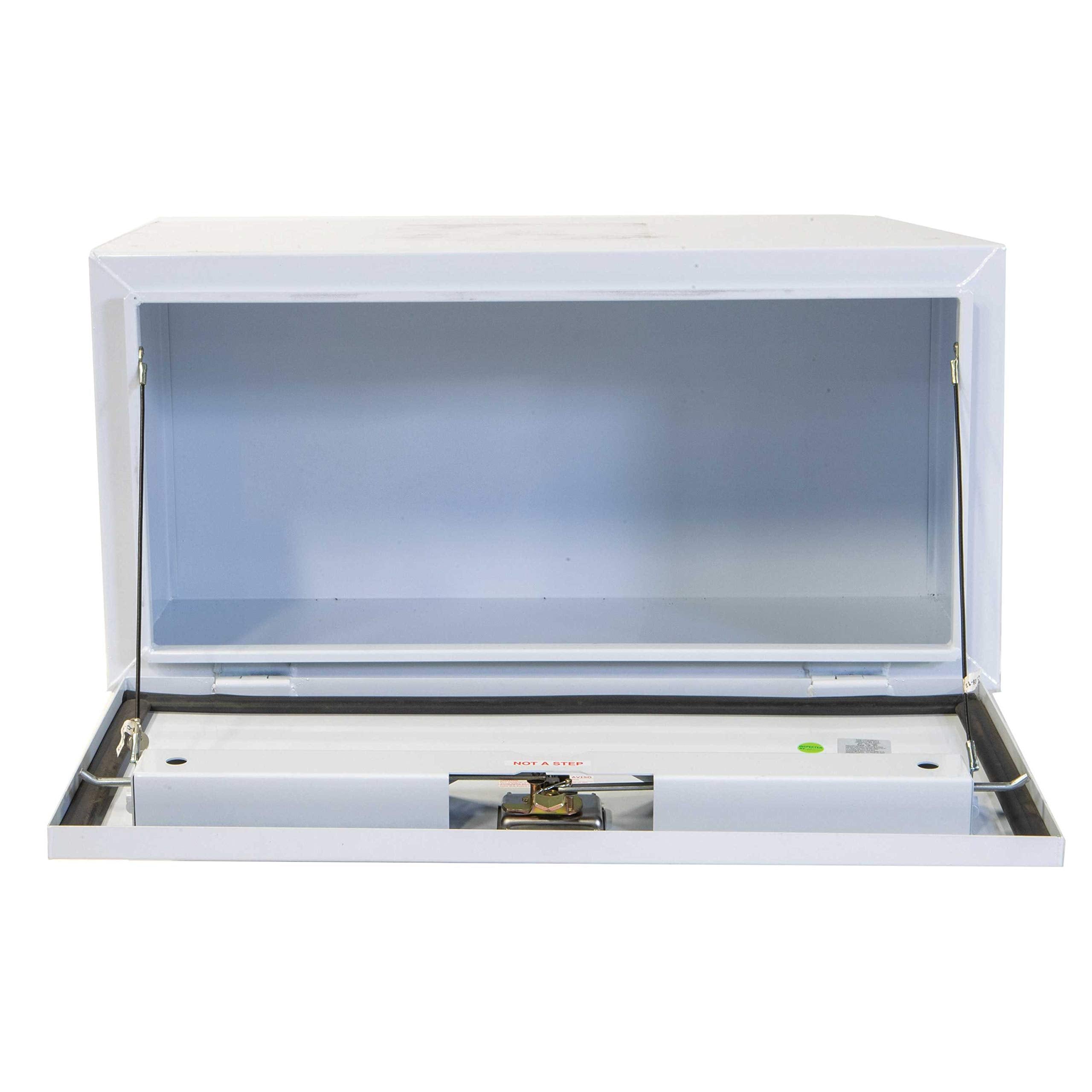 JOBOX Crescent White Steel Underbed Box 60" x 18" x 18" - 794980