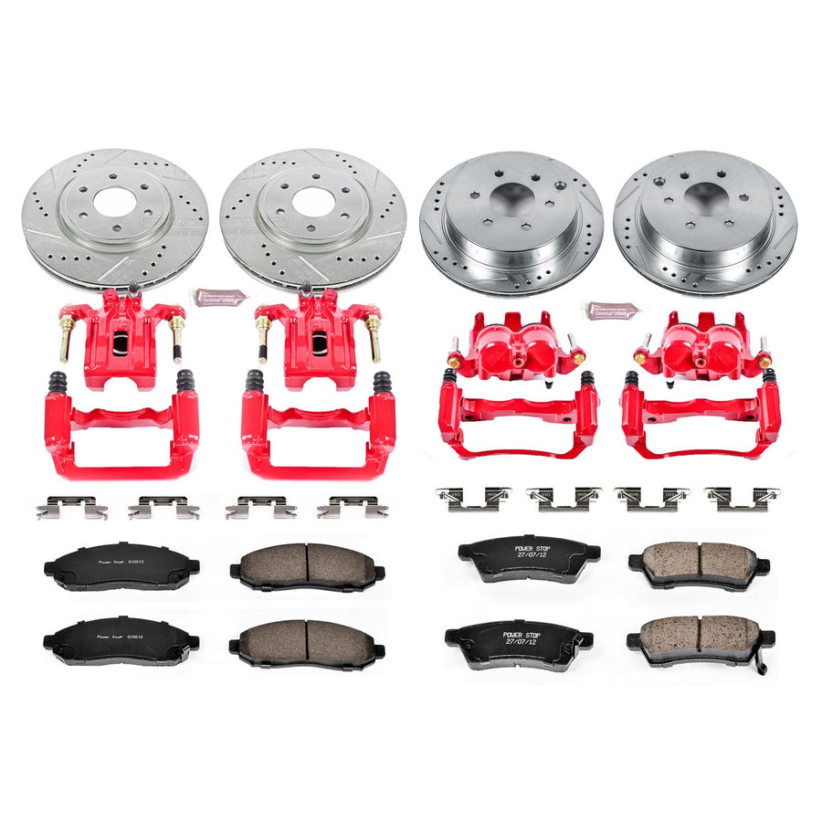 Power Stop Z23 Evolution Sport Brake Kit with Calipers For Expedition Ford 2010-2021, F-150 Ford 2010-2011, Lincoln Navigator 2010-2021 [Model Specific]