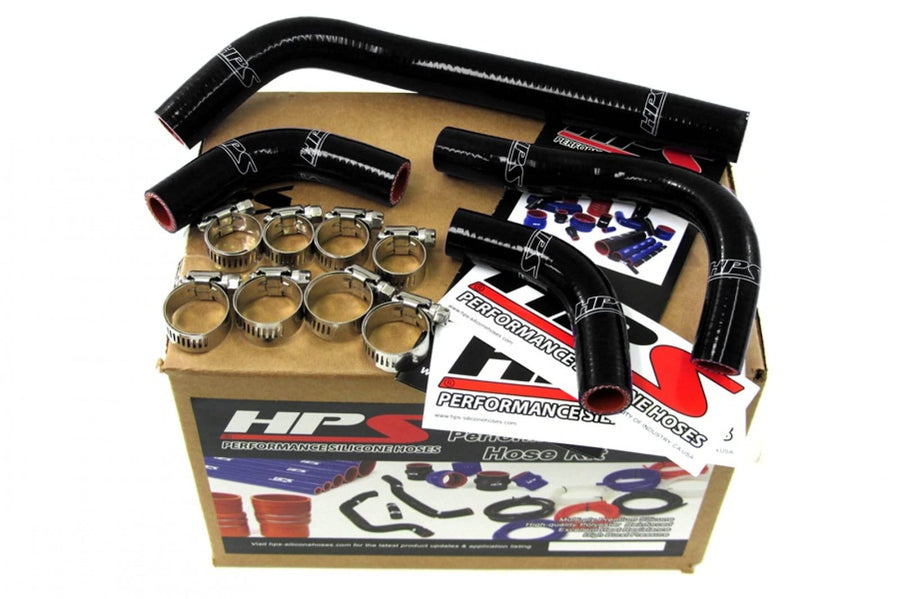 Black HPS 57-1234-BLK-1 Silicone Radiator Coolant Hose Kit
