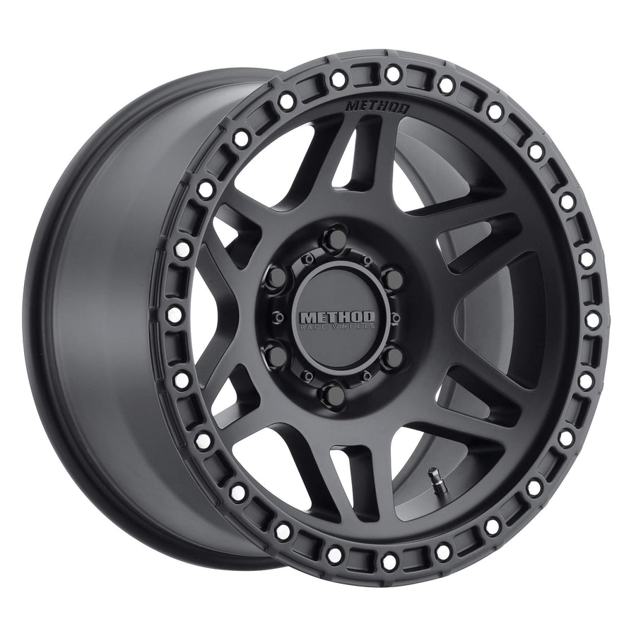 Method Race Wheels 17x9" Matte Black 6x5.5", 12mm offset 4.5" Backspace, MR31279060512N