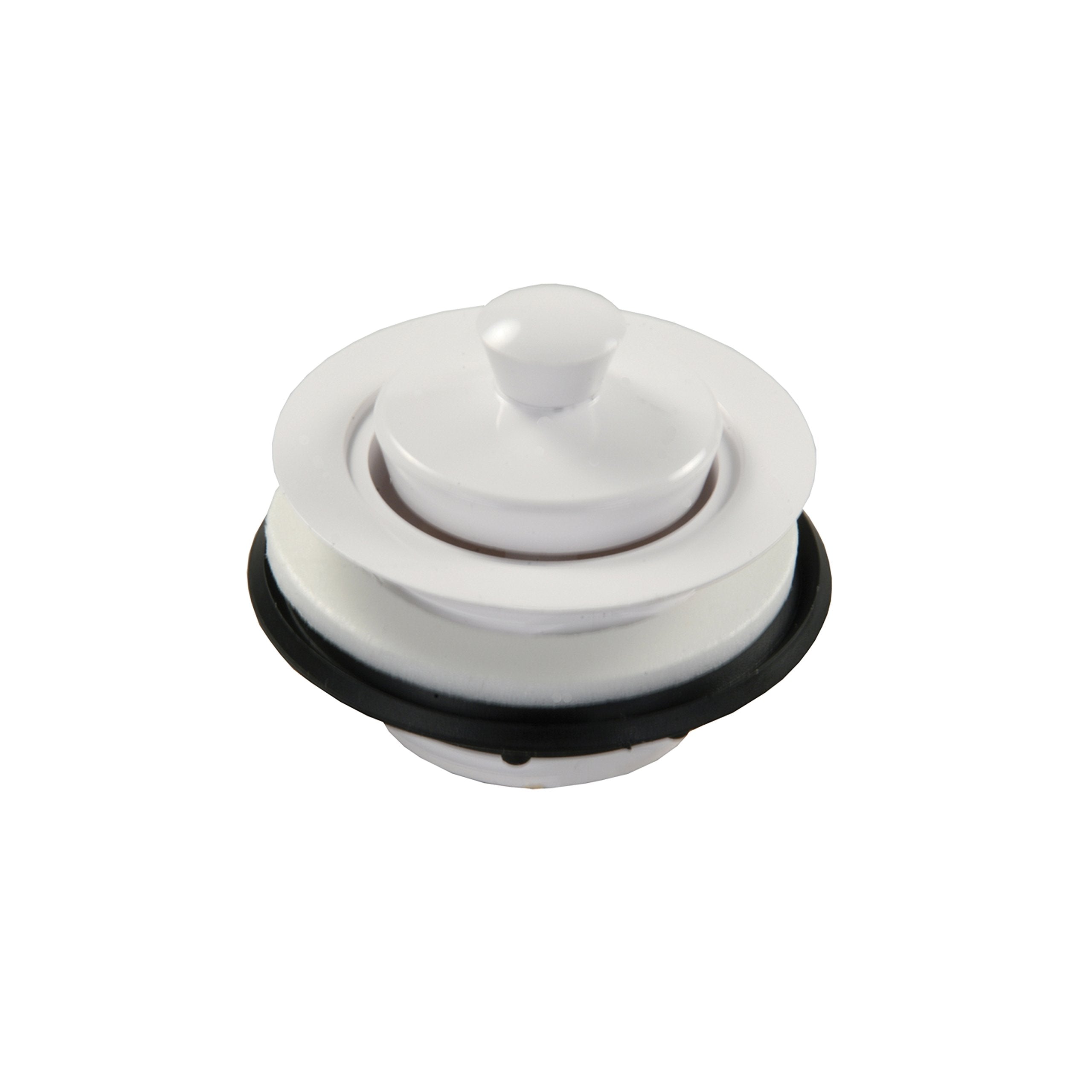 Strainer JR Products 95095 with Pop-Up Stopper - White