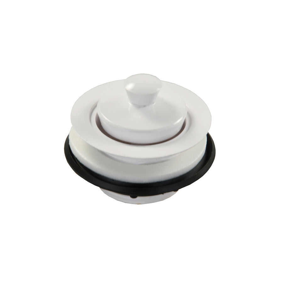 Strainer JR Products 95095 with Pop-Up Stopper - White