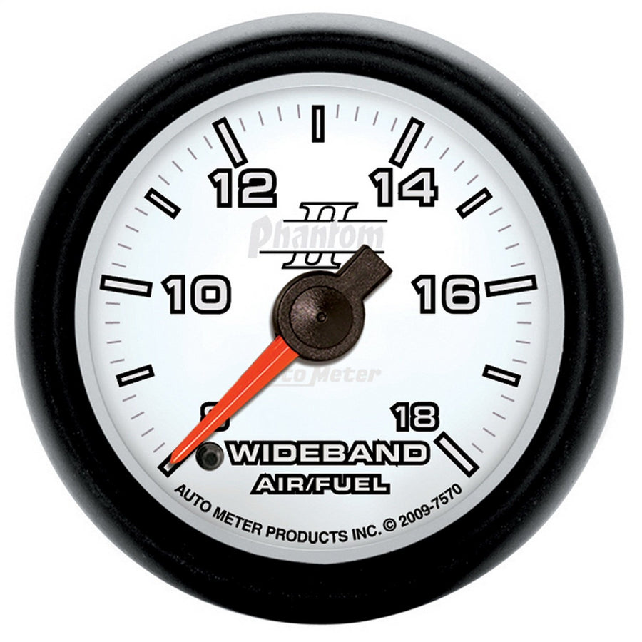 Auto Meter Phantom II 2-1/16" Wideband Air/Fuel Ratio Analog Gauge 7570