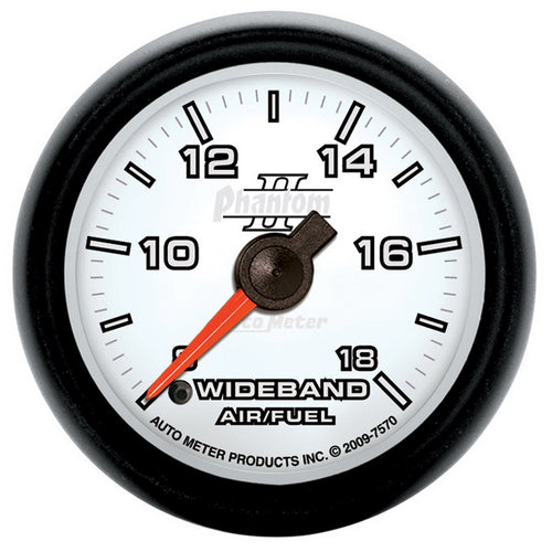 Auto Meter Phantom II 2-1/16" Wideband Air/Fuel Ratio Analog Gauge 7570