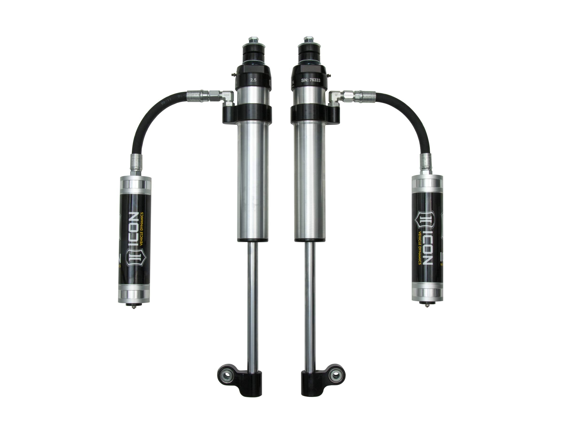 0-2.625" Lift ICON, Rear, 2.5 RTX Omega RR Shocks, Pair, Compatible with 2005-Up Toyota Tacoma, 57826P