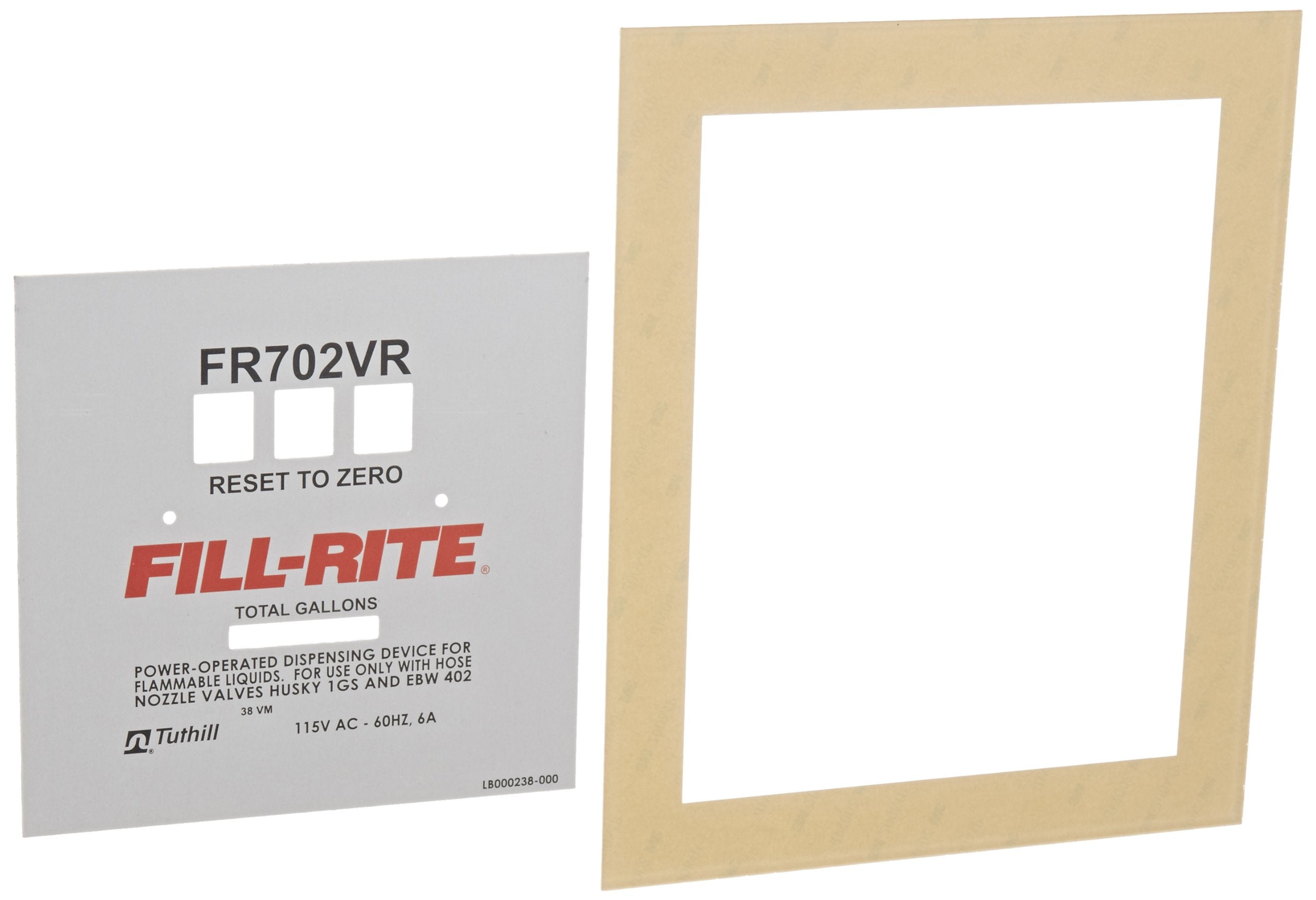 KIT702VRFP Fill-Rite Kit, FR702VR Faceplate