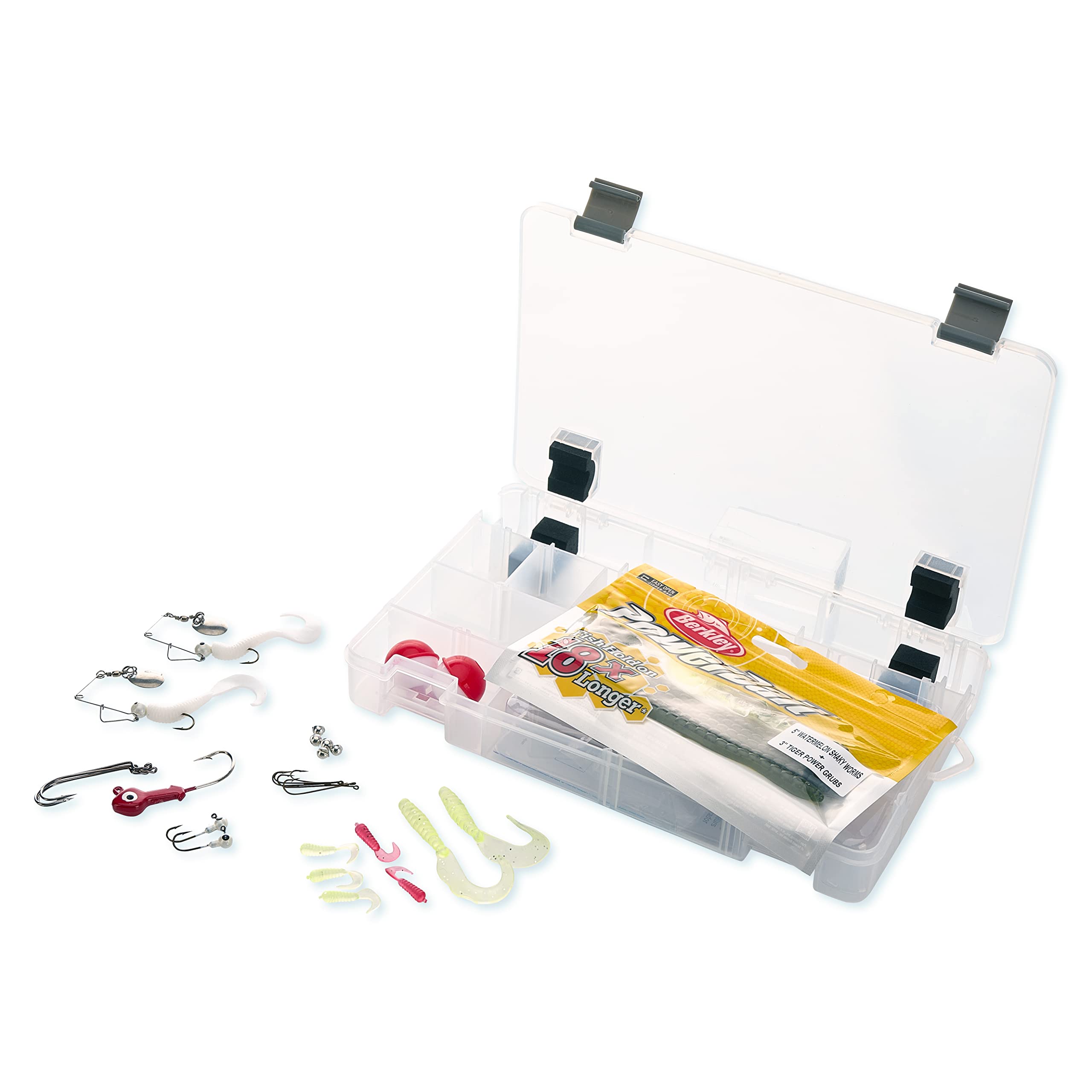 Plano Sling Pack Let’s Fish, Includes Catch More Fish Tackle Kit, Premium Tackle Fishing Bag with Adjustable Shoulder Strap for Left or Right Carry