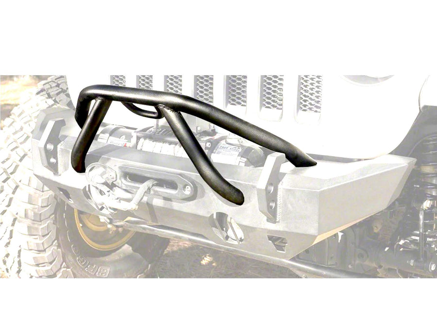 X-Striker Bar Rugged Ridge HD Bumper | Textured Black, Steel | 11540.61 | Fits HD Bumpers from Rugged Ridge