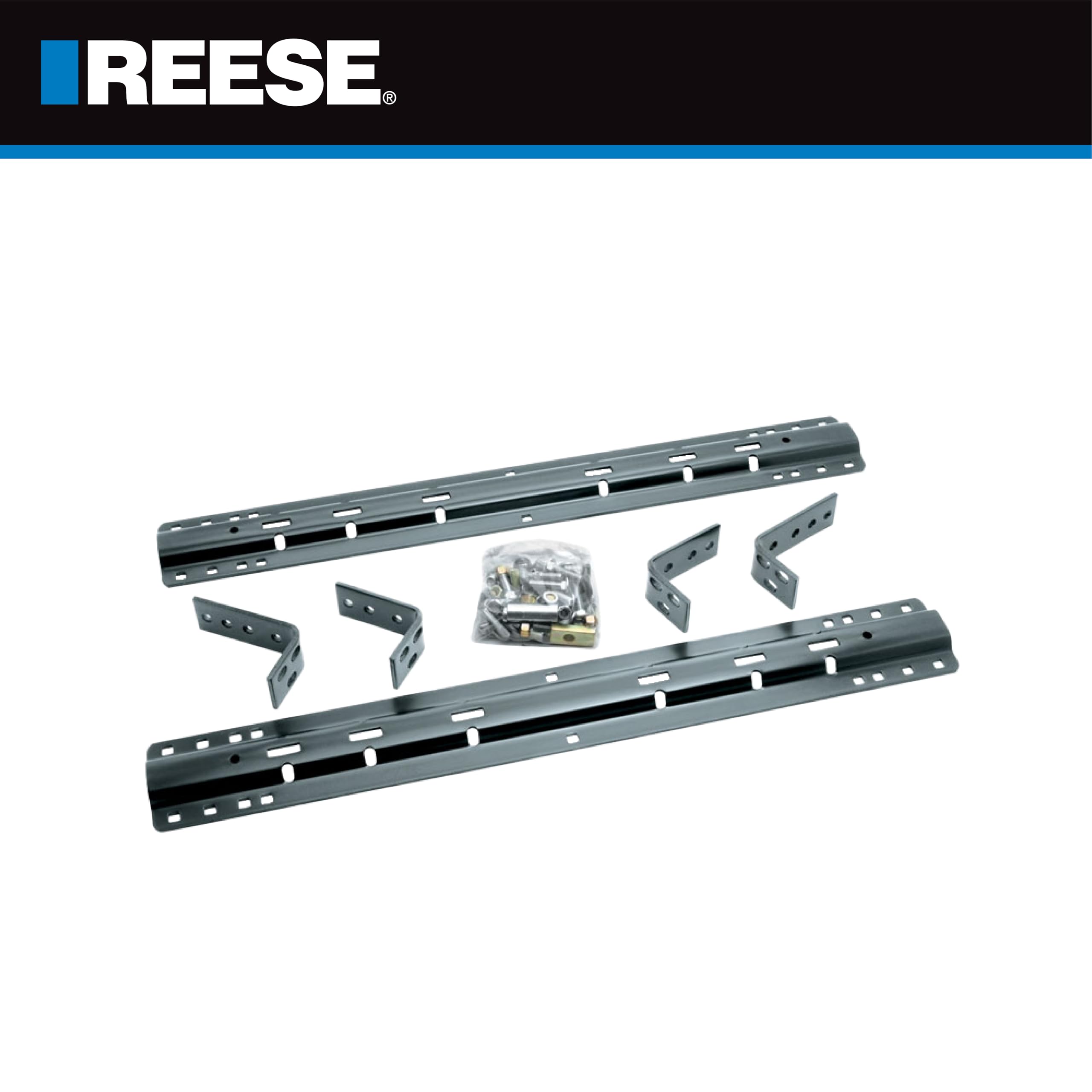 30035 Reese Fifth Wheel Trailer Hitch Mounting System Rail & Bracket Kit, Compatible with Selected Chevrolet, Dodge, Ford, GMC, Nissan, RAM, Toyota models (Please Verify VEHICLE APPLICATION)