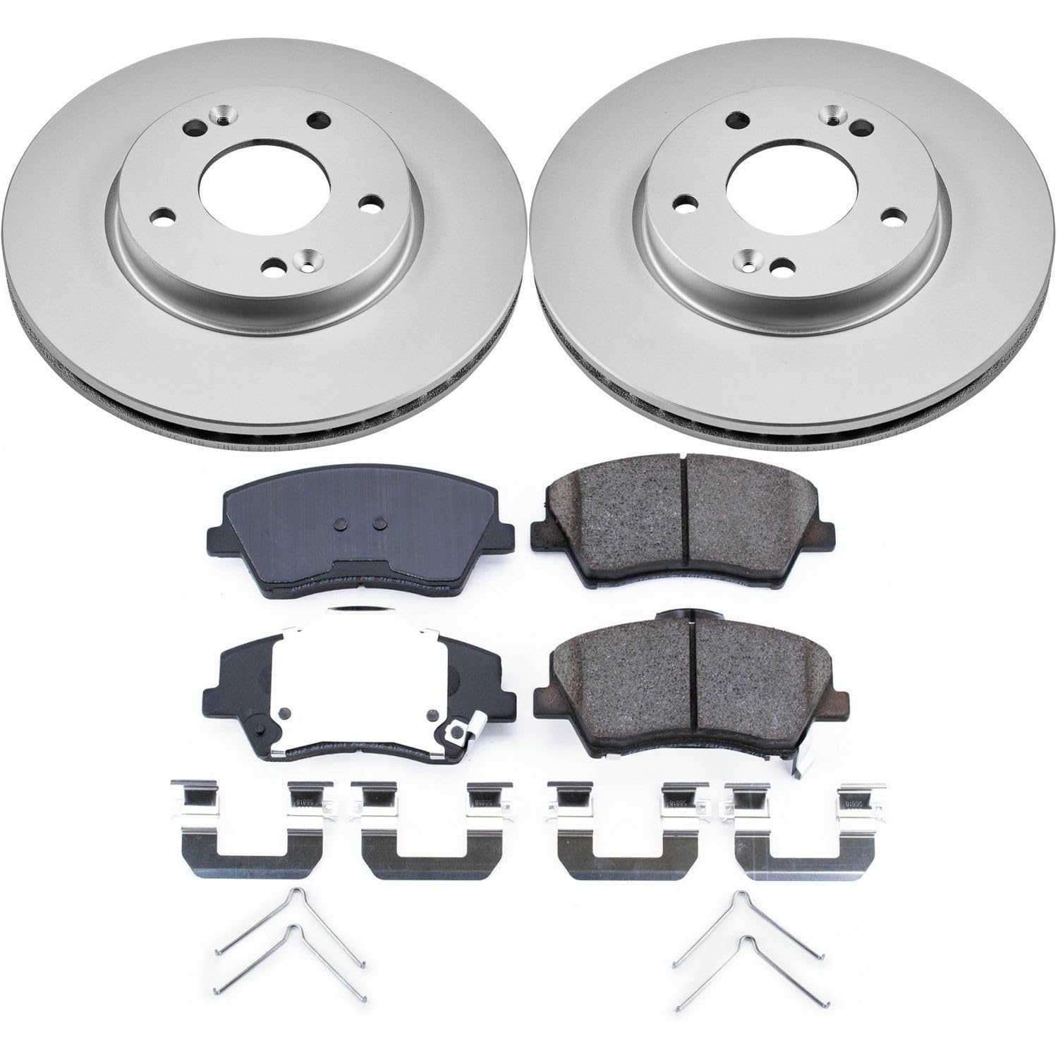 Power Stop Z17 Evolution Geomet Coated Brake Kit Front For Hyundai Elantra 2017-2020 [Model Specific]