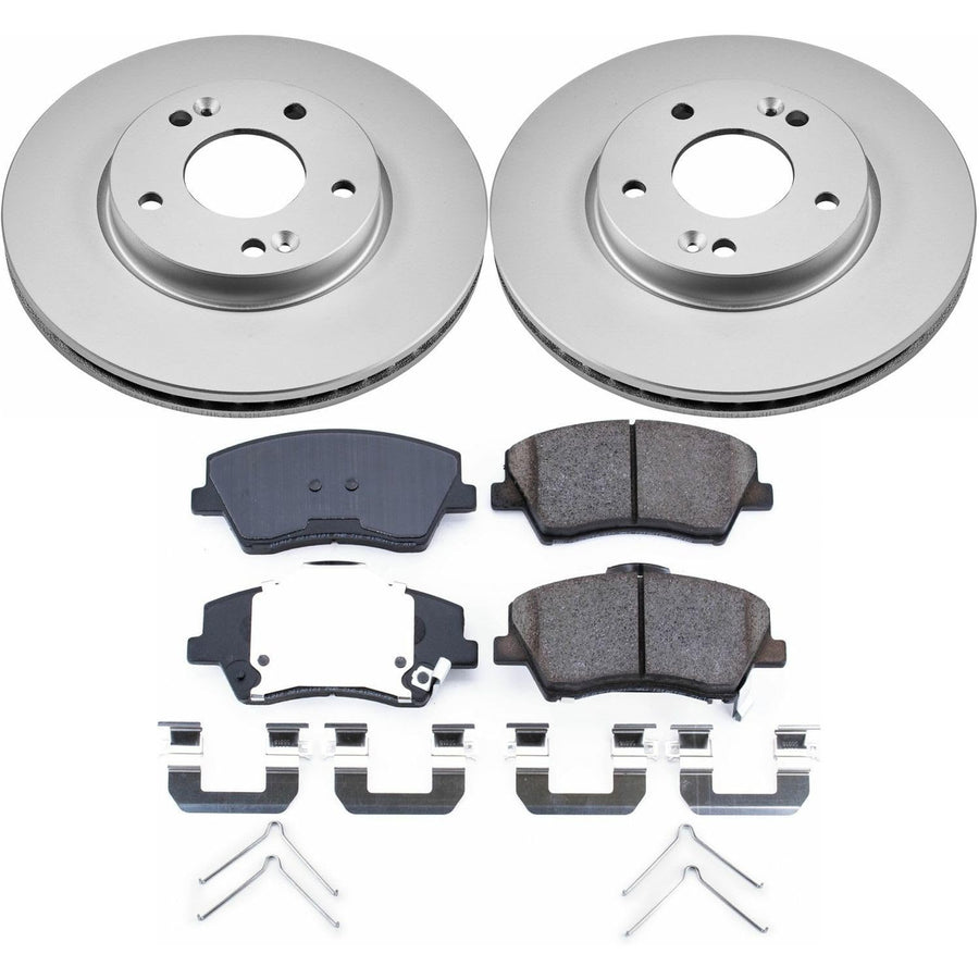 Power Stop Z17 Evolution Geomet Coated Brake Kit Front For Hyundai Elantra 2017-2020 [Model Specific]