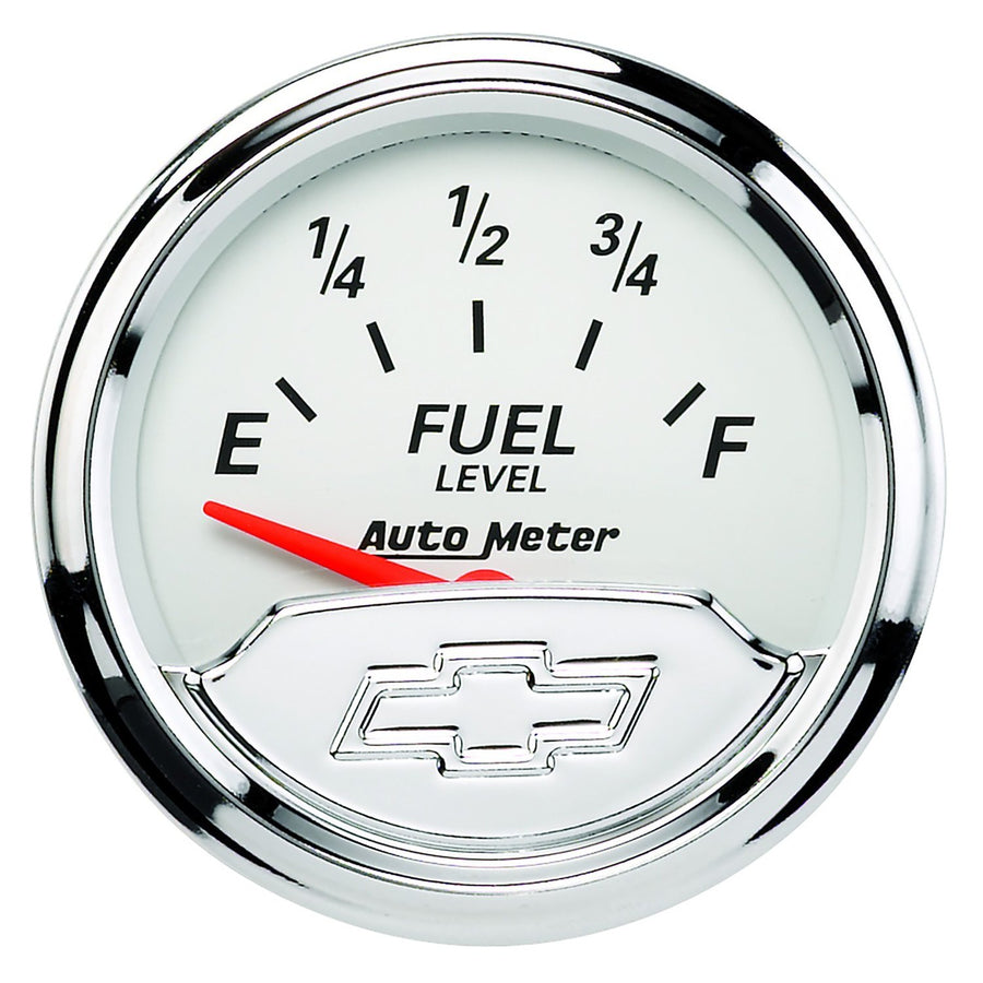 Chevy Auto Meter Vintage 2-1/16" Electric Fuel Level Gauge (Empty/Full, 52.4mm)