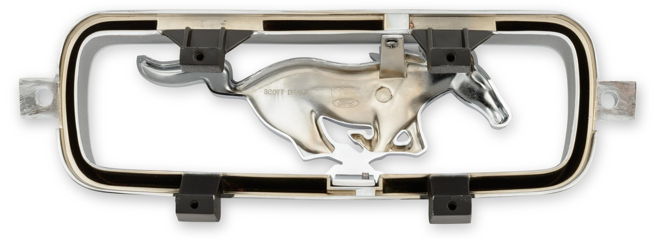 Scott Drake C6ZZ-8213-B Grille Emblem Horse and Corral Mustang GT