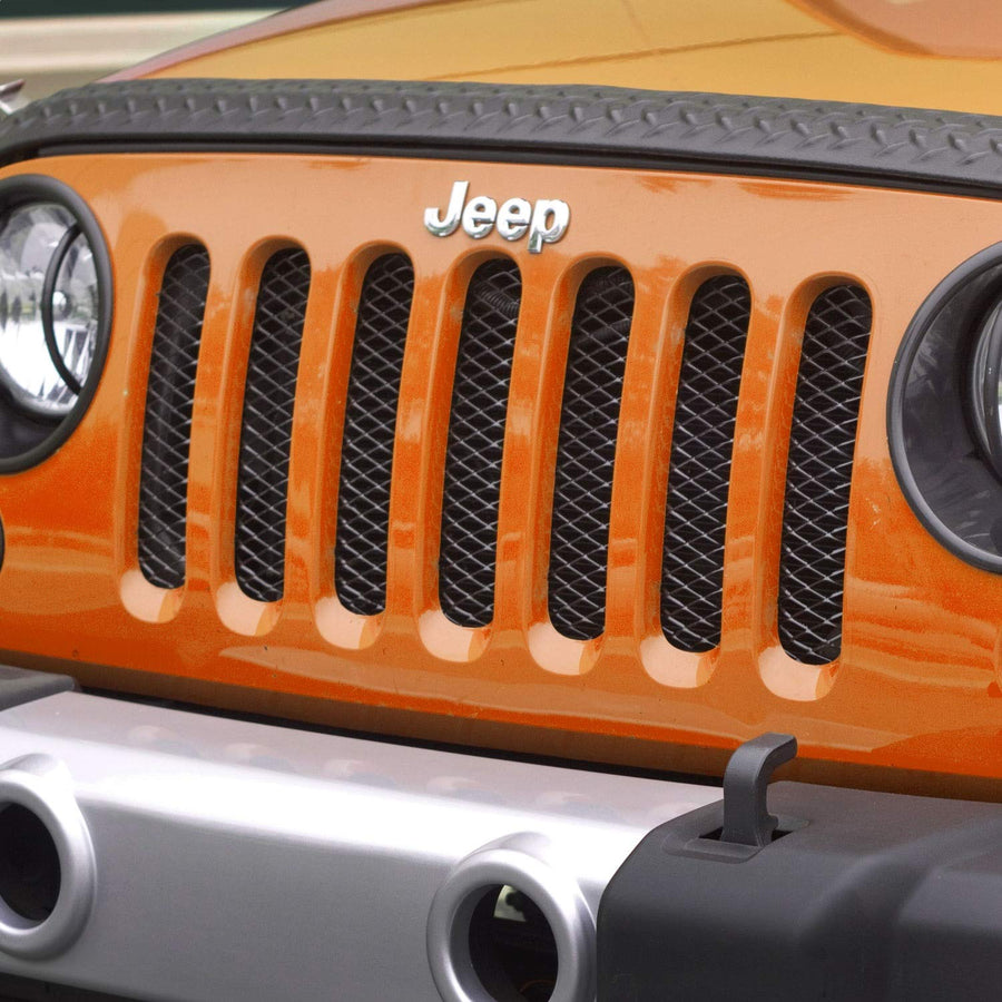 Rugged Ridge | Black Grille Insert, Mesh | 11401.31 | Fits 2007-2018 Jeep Wrangler JK