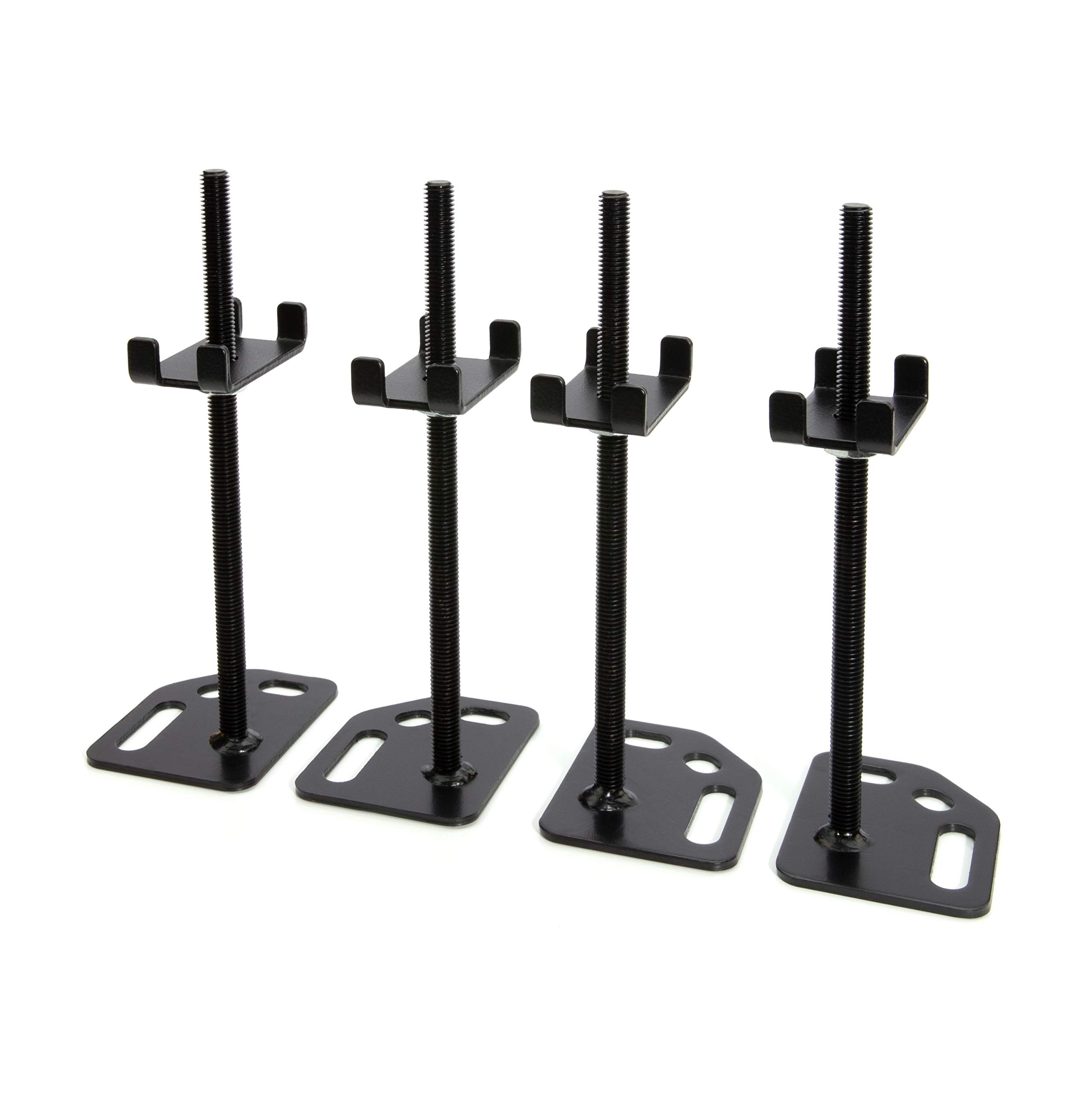 DEWALT Adjustable Shelf Leveling/Floor Anchoring Accessories Industrial Storage Racks, Durable Steel Mounting Plates, Wedge Anchors Included for Tipping Prevention