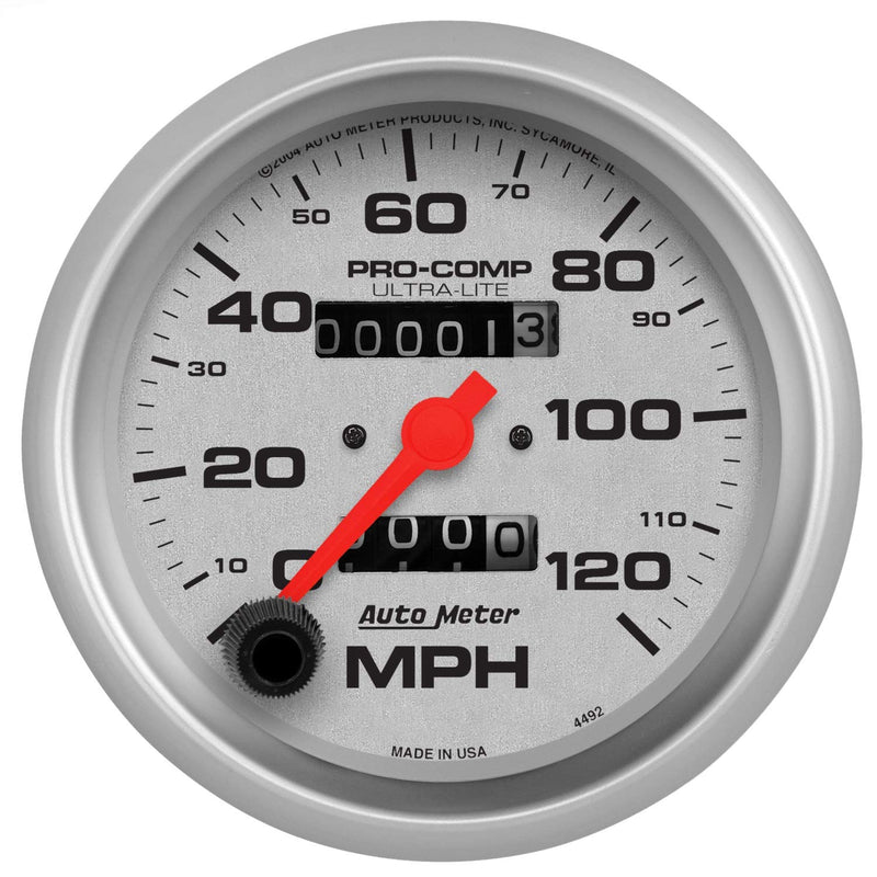 Auto Meter Ultra-Lite 4492 In-Dash Mechanical Speedometer 3.375 in.