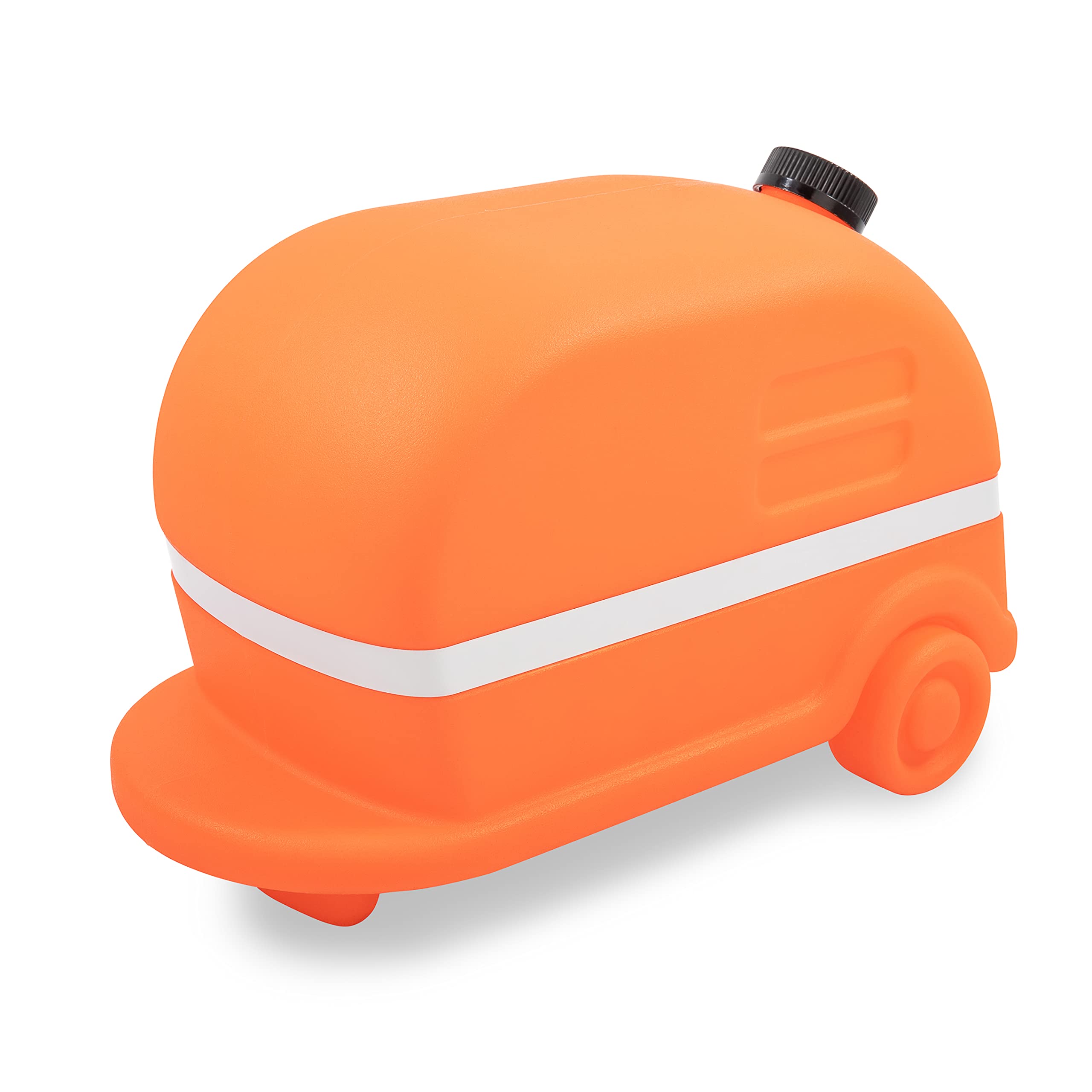 Camco Retro Orange Camper RV Sewer Weight-Safely Secures Your 4-in-1 Adapter in Place at Dump Stations-Features a Fillable Tank and Reflective Tape (43100)