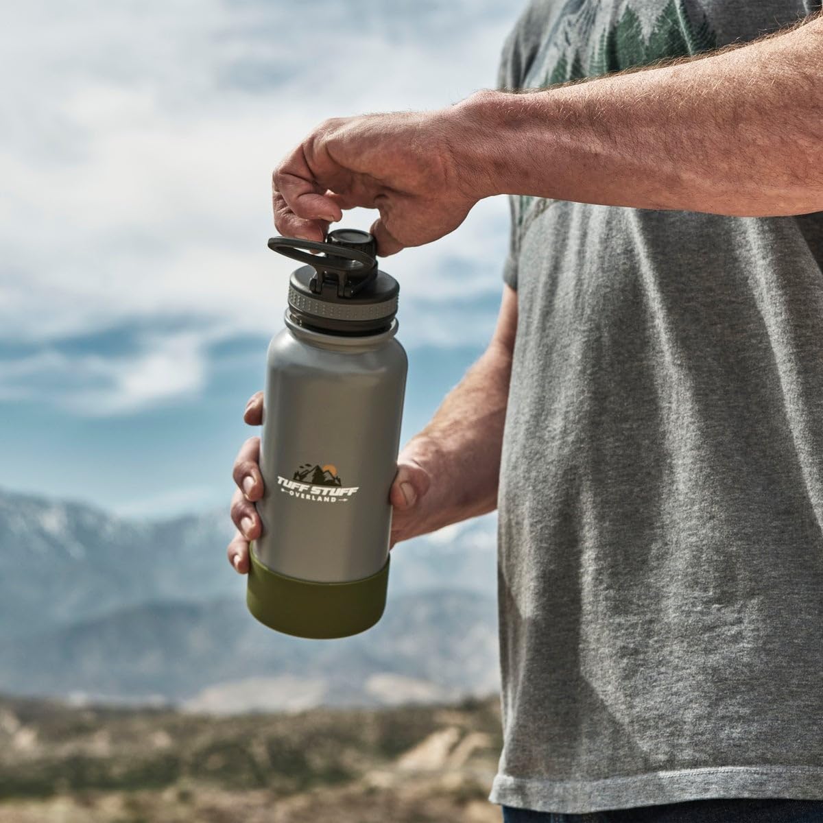 Tuff Stuff Overland Vessel Water Bottle, Steel, 32 Ounce