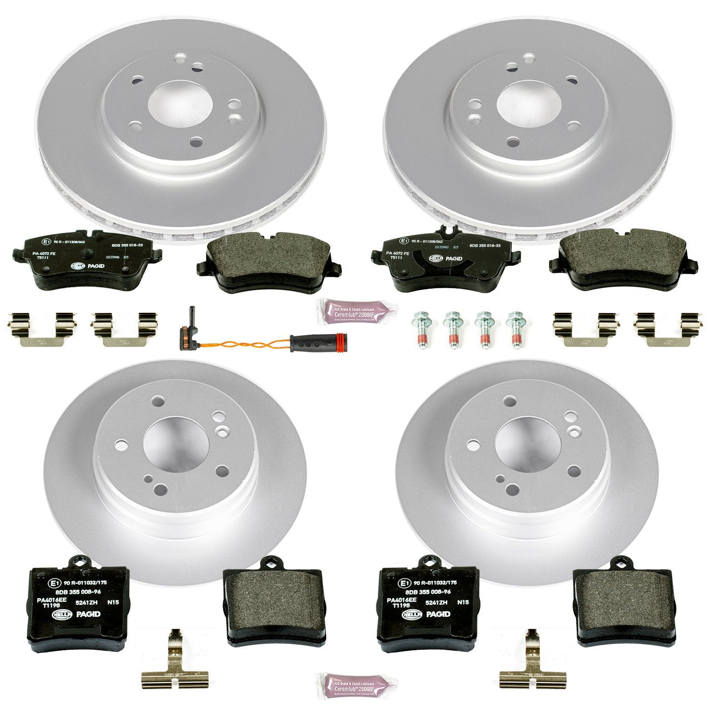 Euro-Stop Brake Kit Power Stop ESK6703 For Mercedes-Benz SLK280 2006-2008, SLK300 2009-2011 [Model Specific]