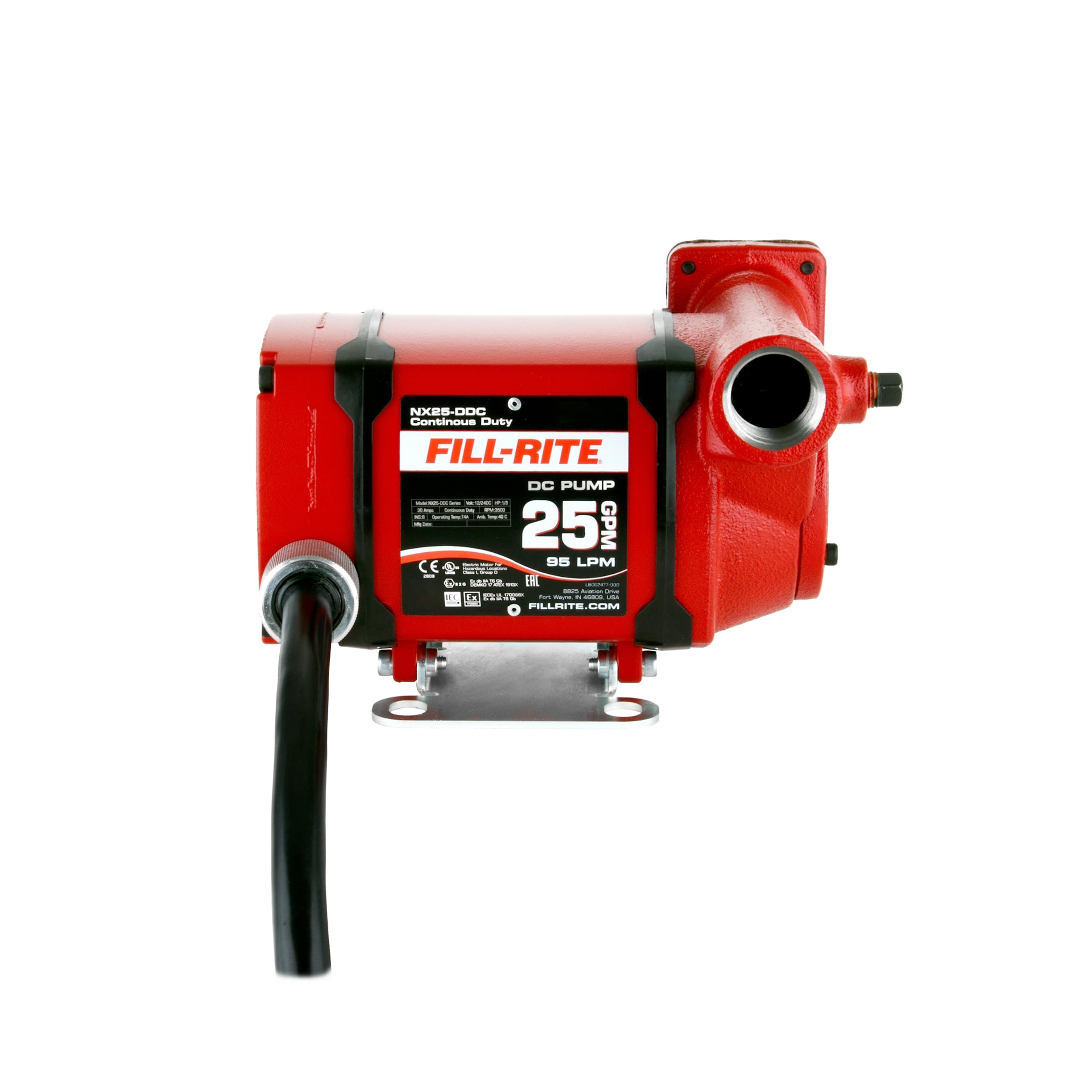NX25-DDCNF-PX Fill-Rite - NX25-DDCNB-PX 12V / 24V 25 GPM Continuous Duty Foot Mounted Fuel Transfer Pump (Pump Only)