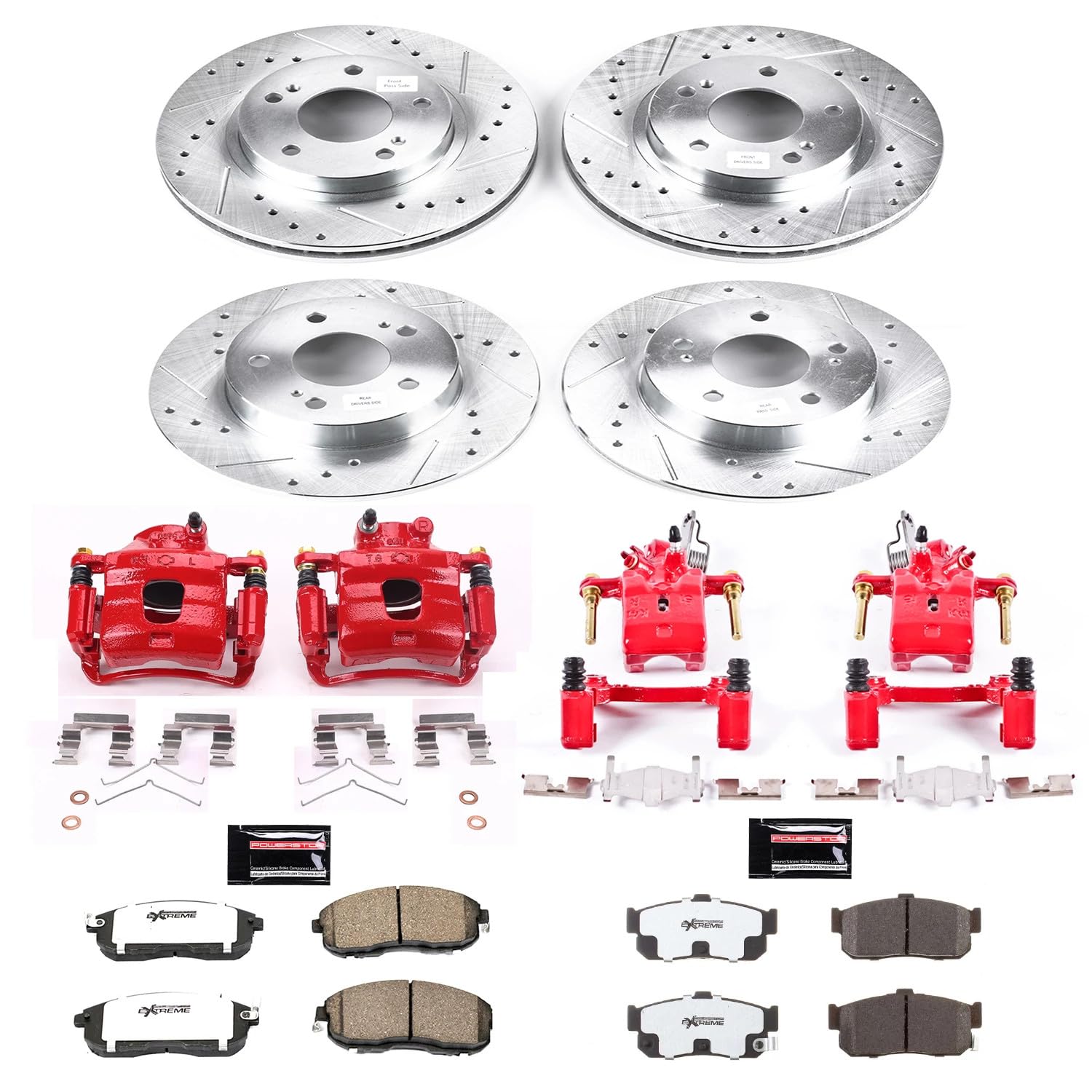 Power Stop Z26 KC2704A-26 Front & Rear Brake Kit Nissan For Nissan Maxima 1999 [Model Specific]
