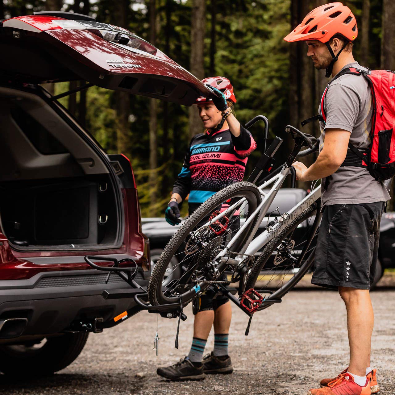 XTC2 TILT Swagman Hitch Mount Bike Rack, Black, 1-1/4" and 2" hitch receiver, class 2 or higher