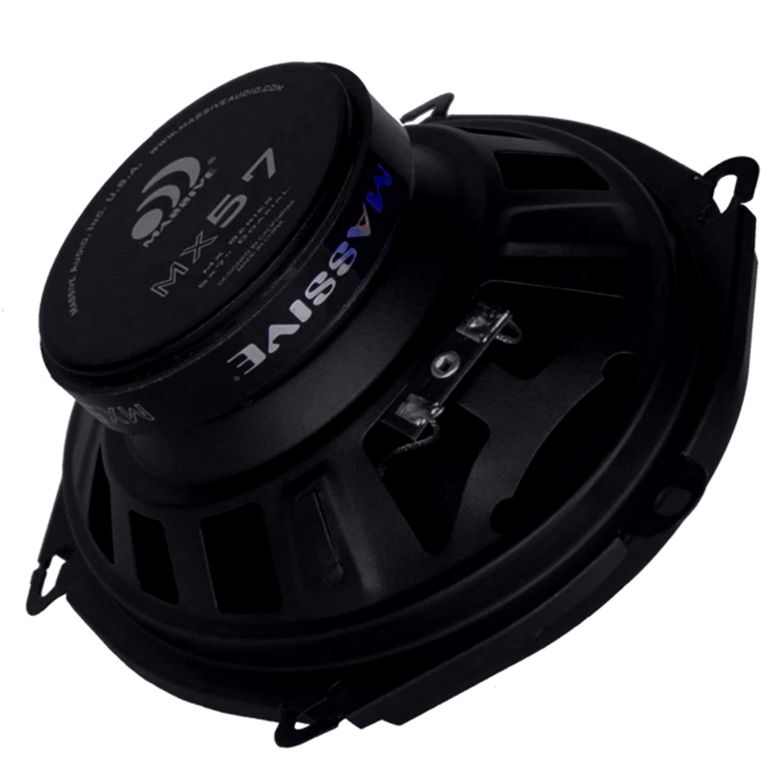 Massive Audio MX57V2 | 2-Way Coaxial Car Speakers 5x7/6x8 | 100W Max / 50W RMS | Premium Sound Upgrade | High-Efficiency Mid-Bass & Silk Dome Tweeter | OEM Fit Design