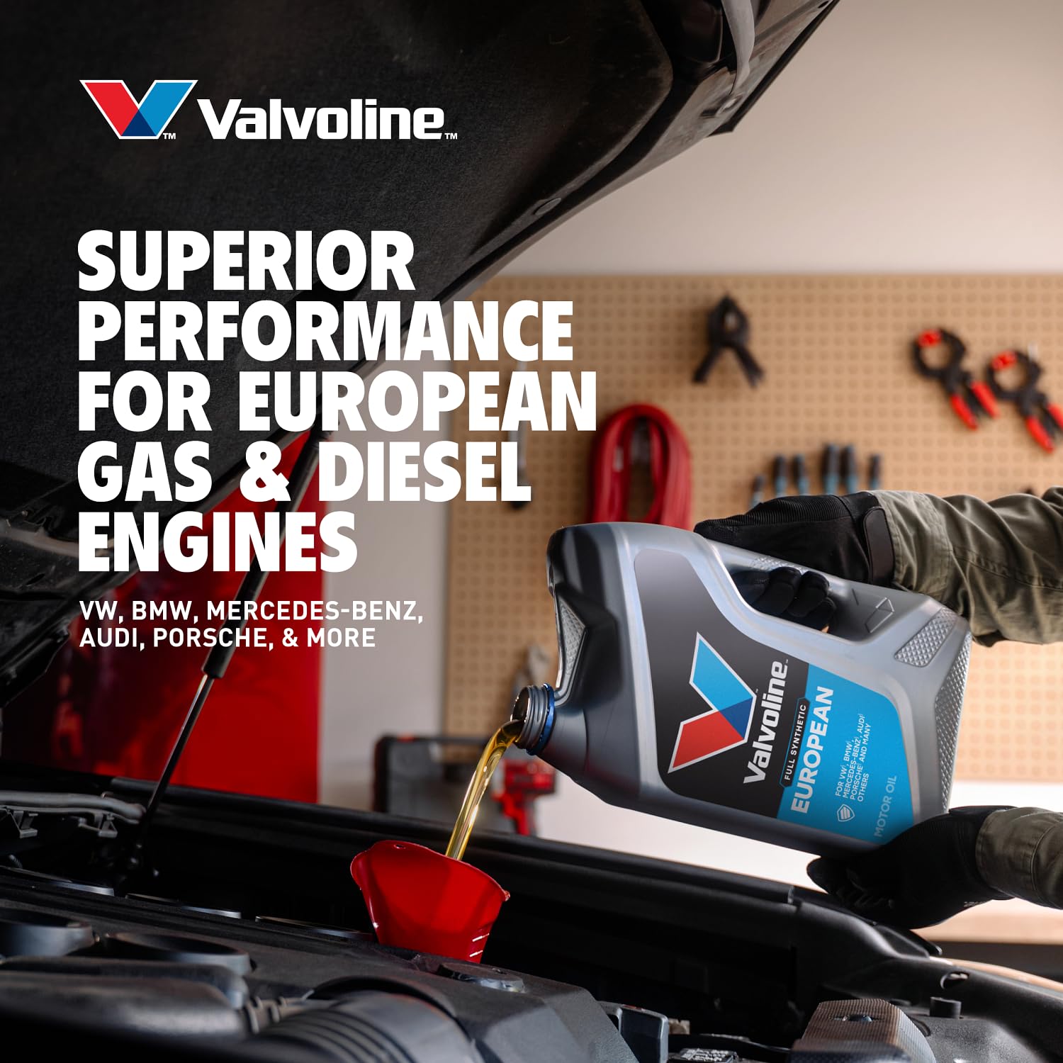 European Vehicle Valvoline Full Synthetic 0W-40 Motor Oil 5 Quart