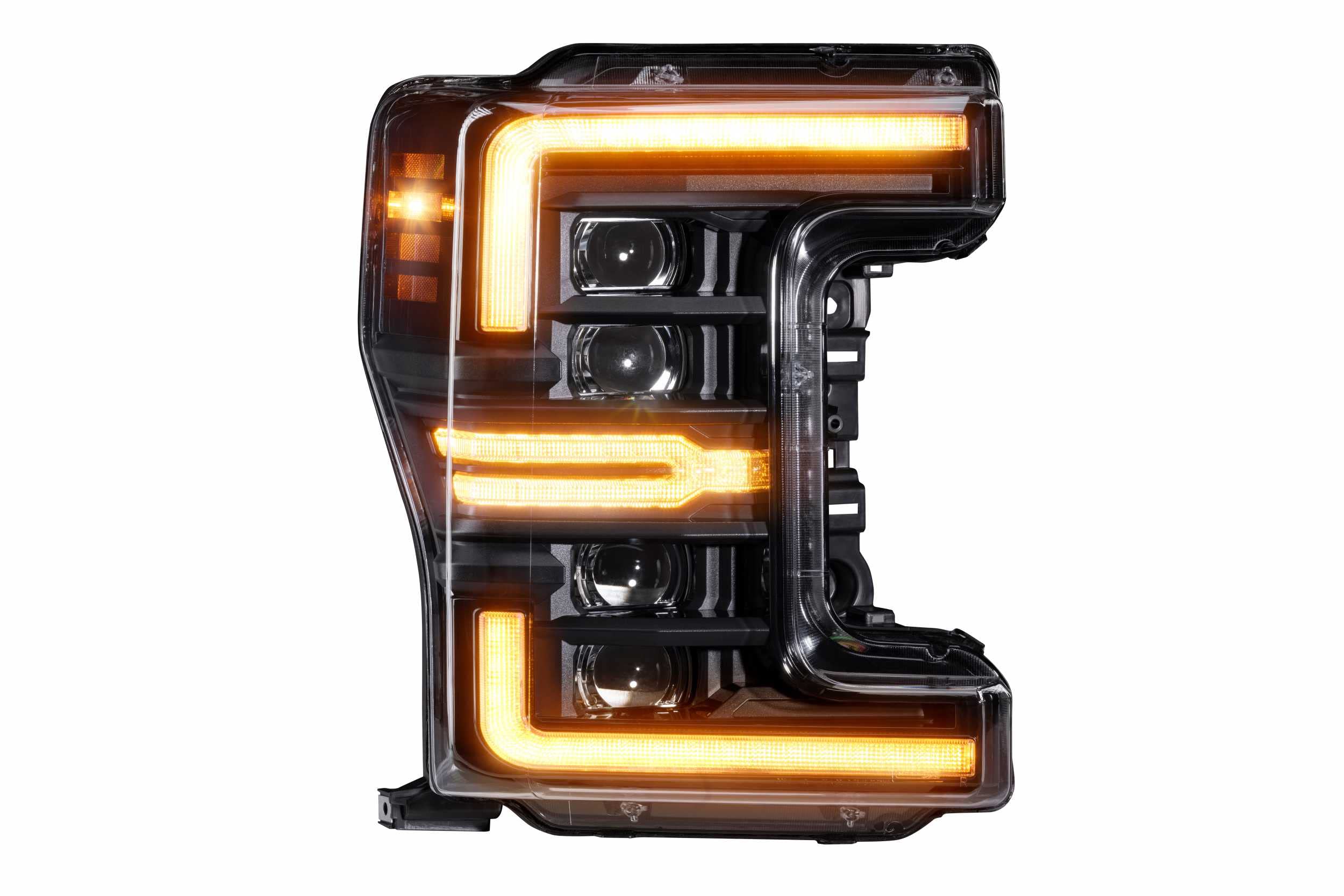 Morimoto XB LED Headlights Amber DRL (Gen 2) Fits Ford Super Duty 2017-2019, Plug and Play Pair of LED Headlight Assemblies (LF503.2-A-ASM)
