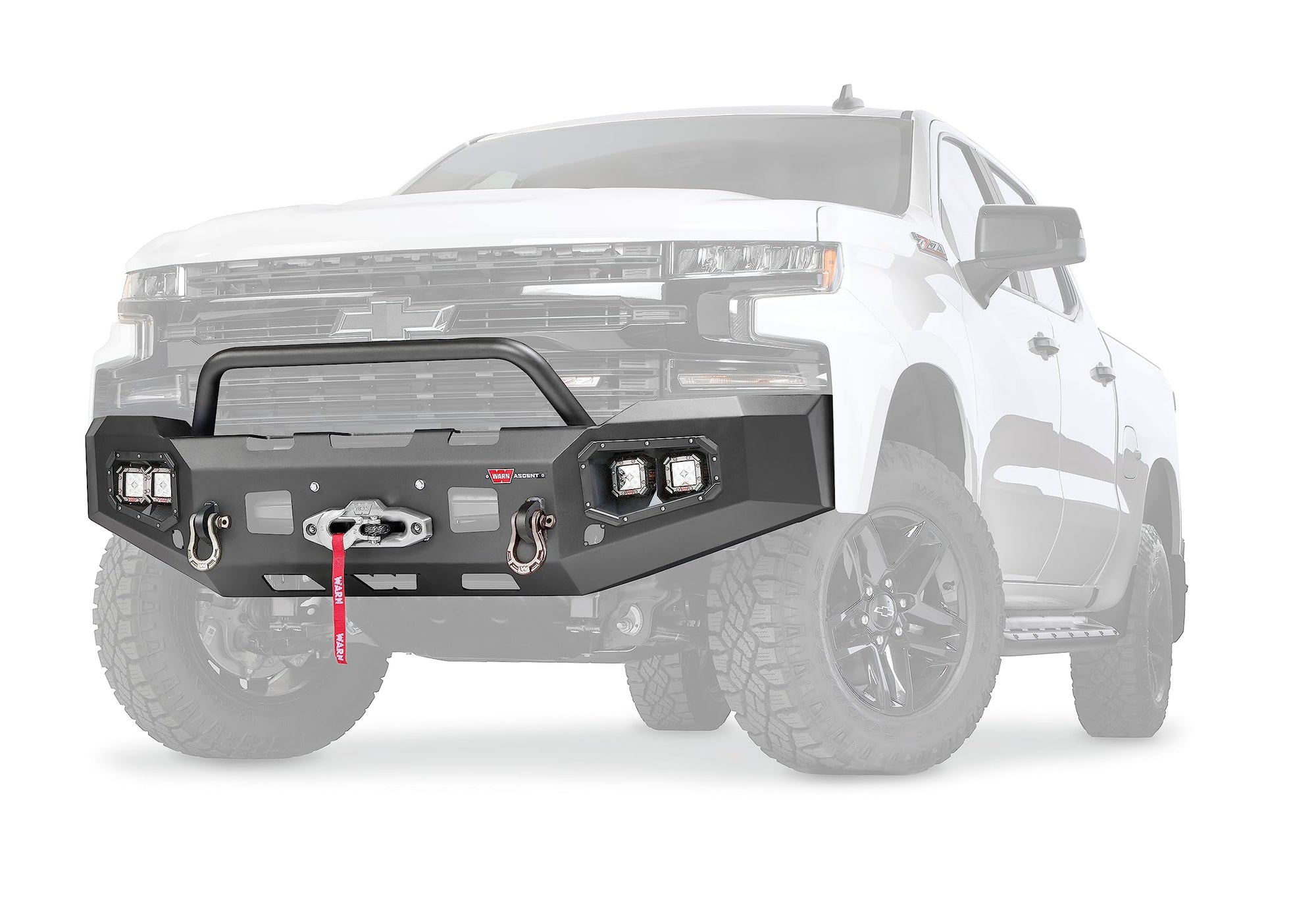Ascent WARN 105785 Front Bumper, Fits: Chevrolet Silverado 1500 Trucks (2019-2021)