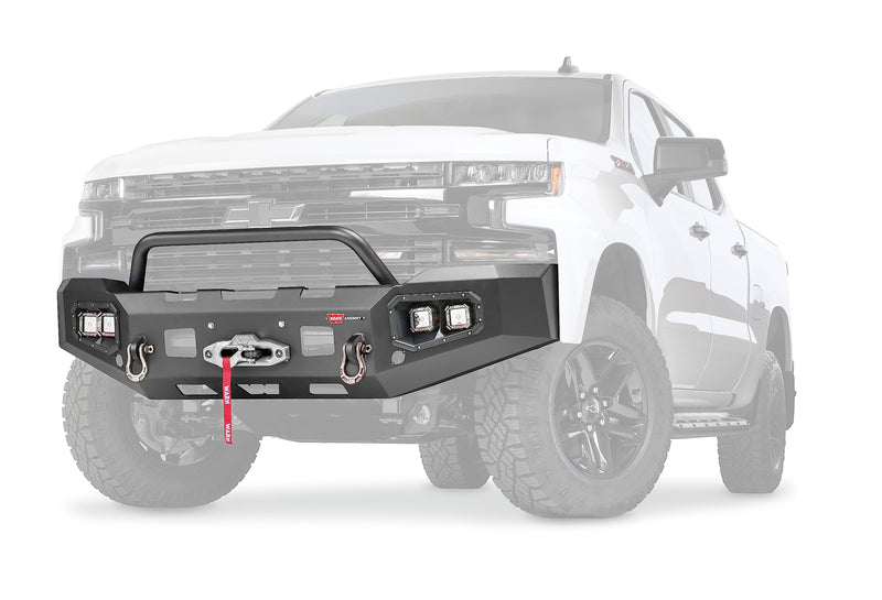 Ascent WARN 105785 Front Bumper, Fits: Chevrolet Silverado 1500 Trucks (2019-2021)