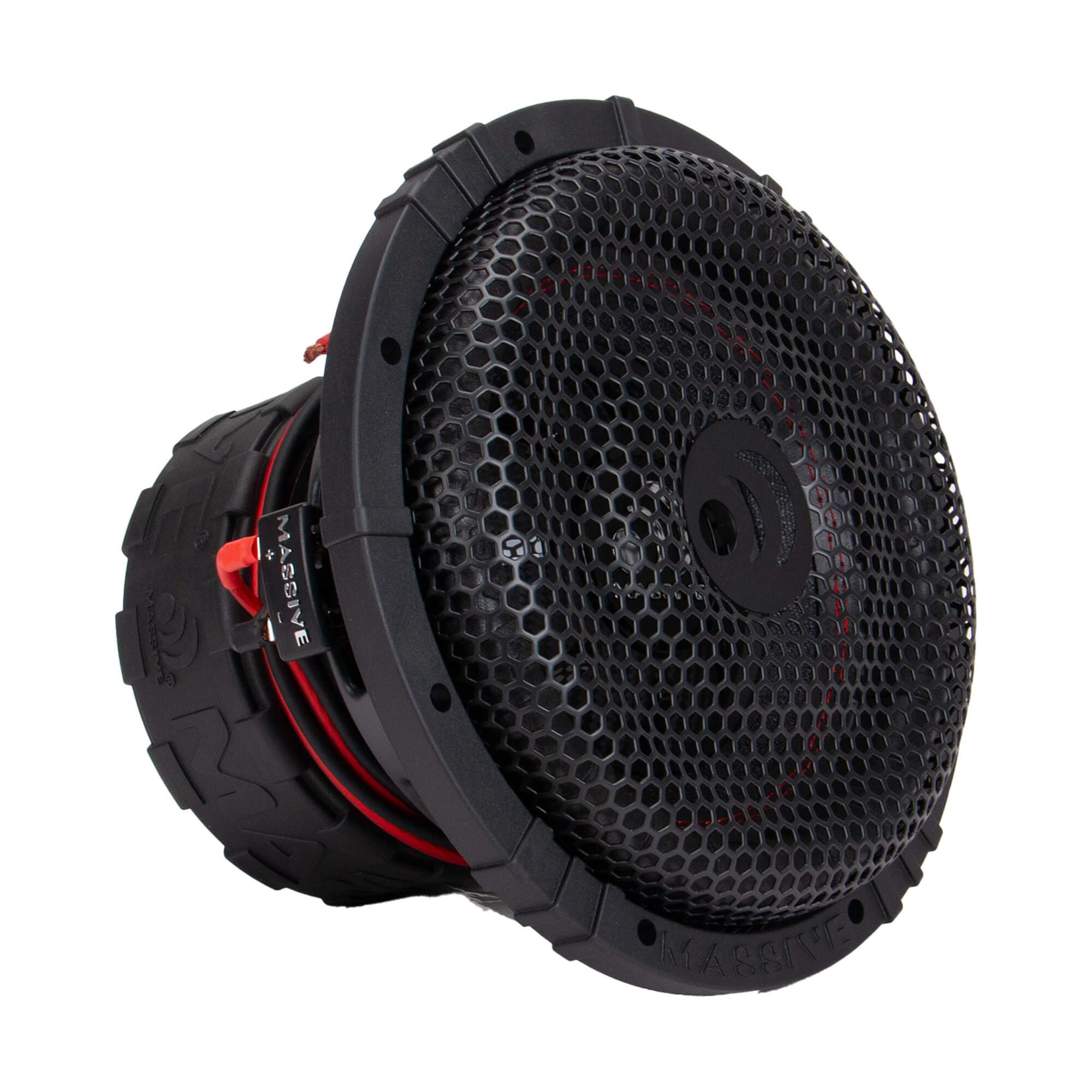 GTR102 Massive Audio 10" 1000 Watts RMS / 1500w MAX Dual 2 Ohm Subwoofer with Grill