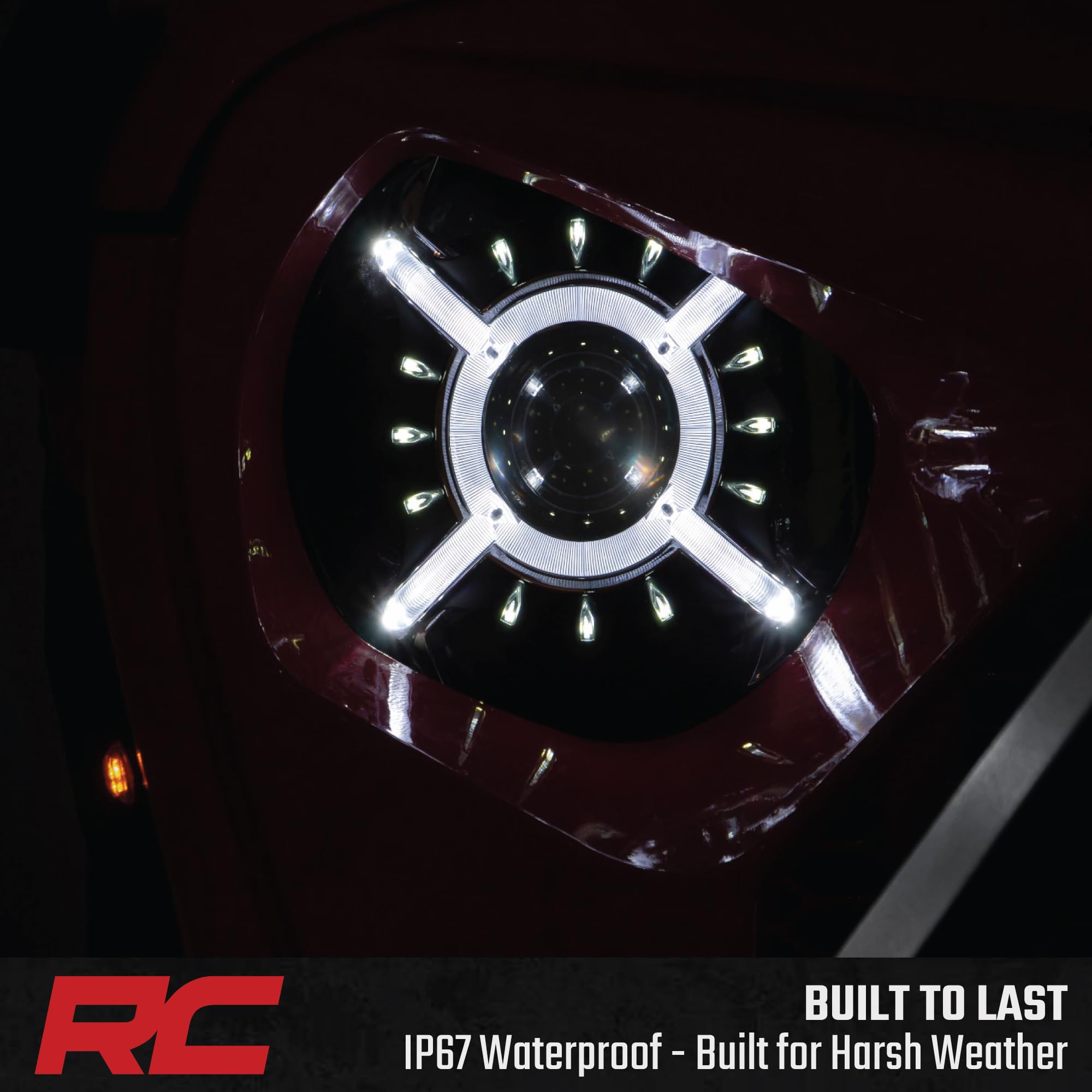 Rough Country 9" Round LED Headlights for 18-24 Jeep JL/JLU/Gladiator - RCH5100