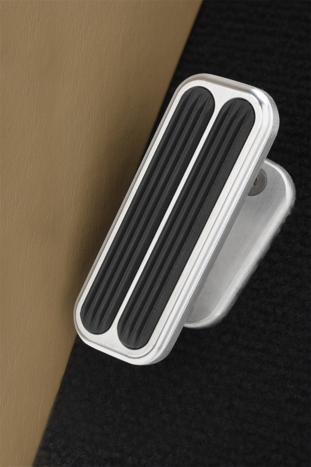Billet Aluminum Lokar BFR-6116 Rectangular Foot Rest Pad with Insert