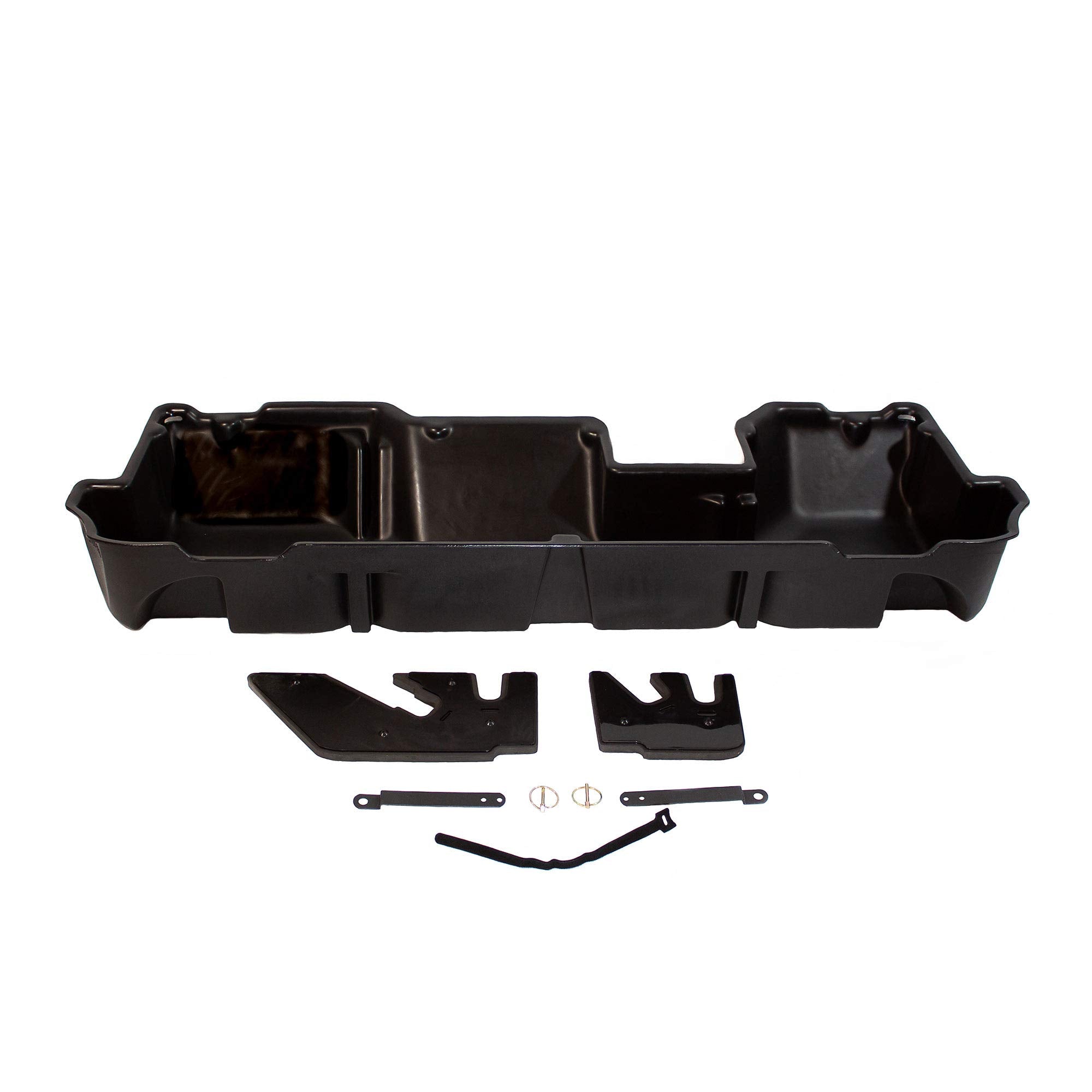 Under Seat Storage DU-HA fits 2019-2024 Ram 1500 Crew Cab New Body Style | Black Heavy-Duty Back Seat Organizer, Includes 2-Piece Dividers | 30100
