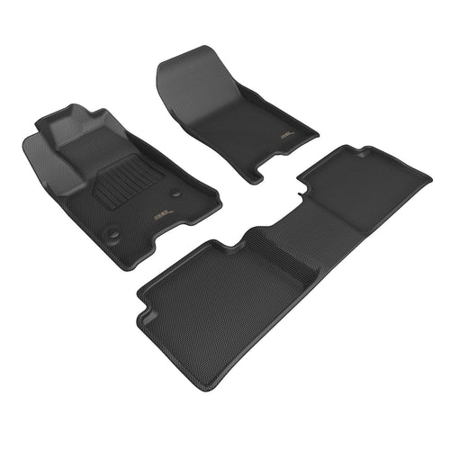 Kagu Floor Mat 3D MAXpider Custom Fit (Black) Compatible with Chevrolet Colorado 2023-2026 - Full Set