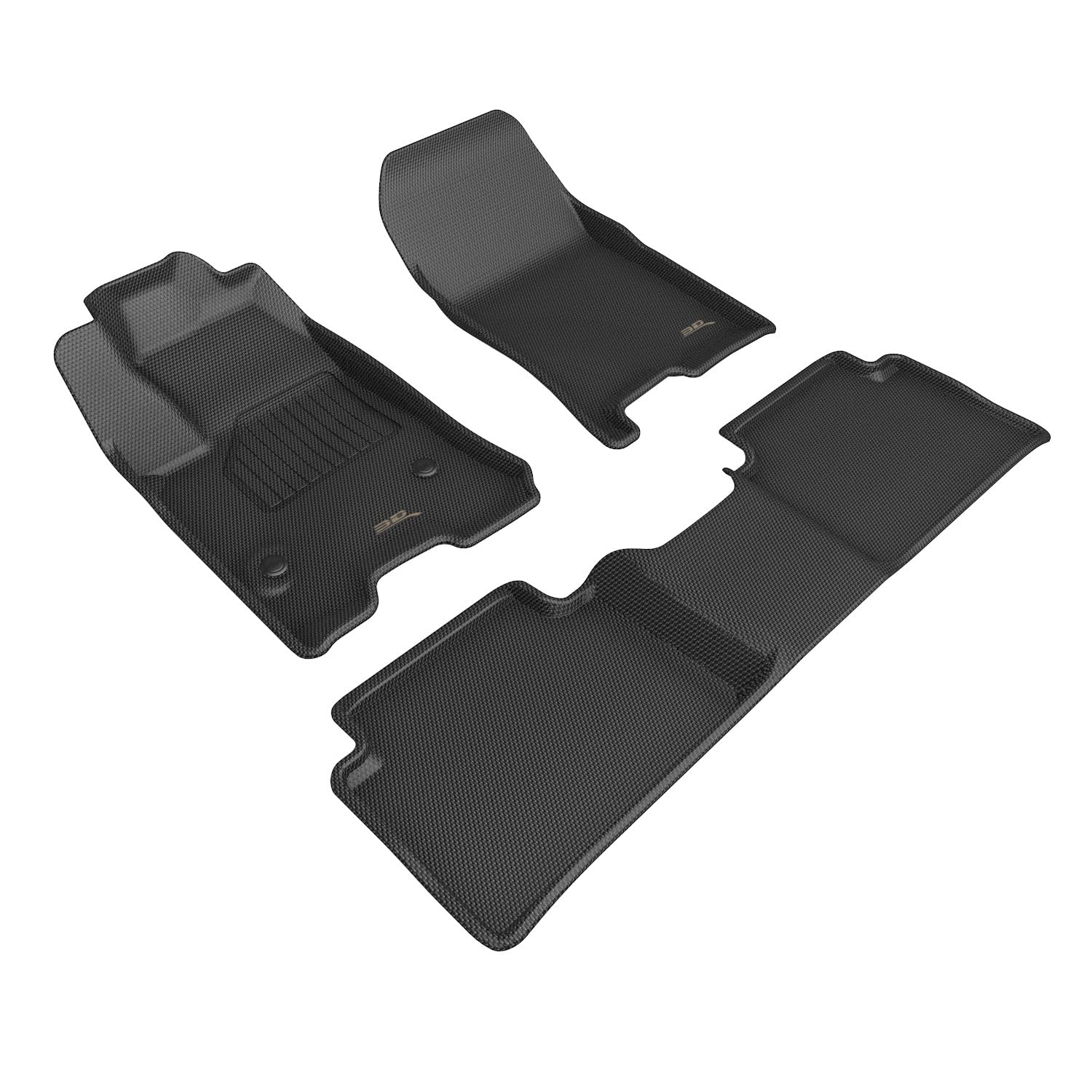 3D MAXpider Kagu Custom Fit Floor Mat (Black) Compatible with GMC Canyon 2023-2026 - Full Set