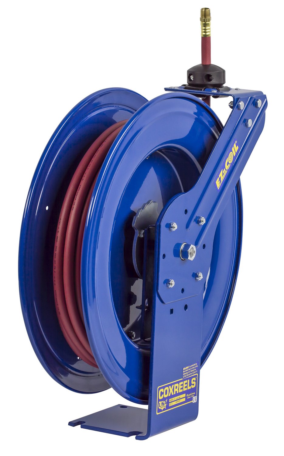 Coxreels Safety Series EZ-SH-350 Spring Rewind Hose Reel for air/Water: 3/8" I.D., 50' Hose, 300 PSI
