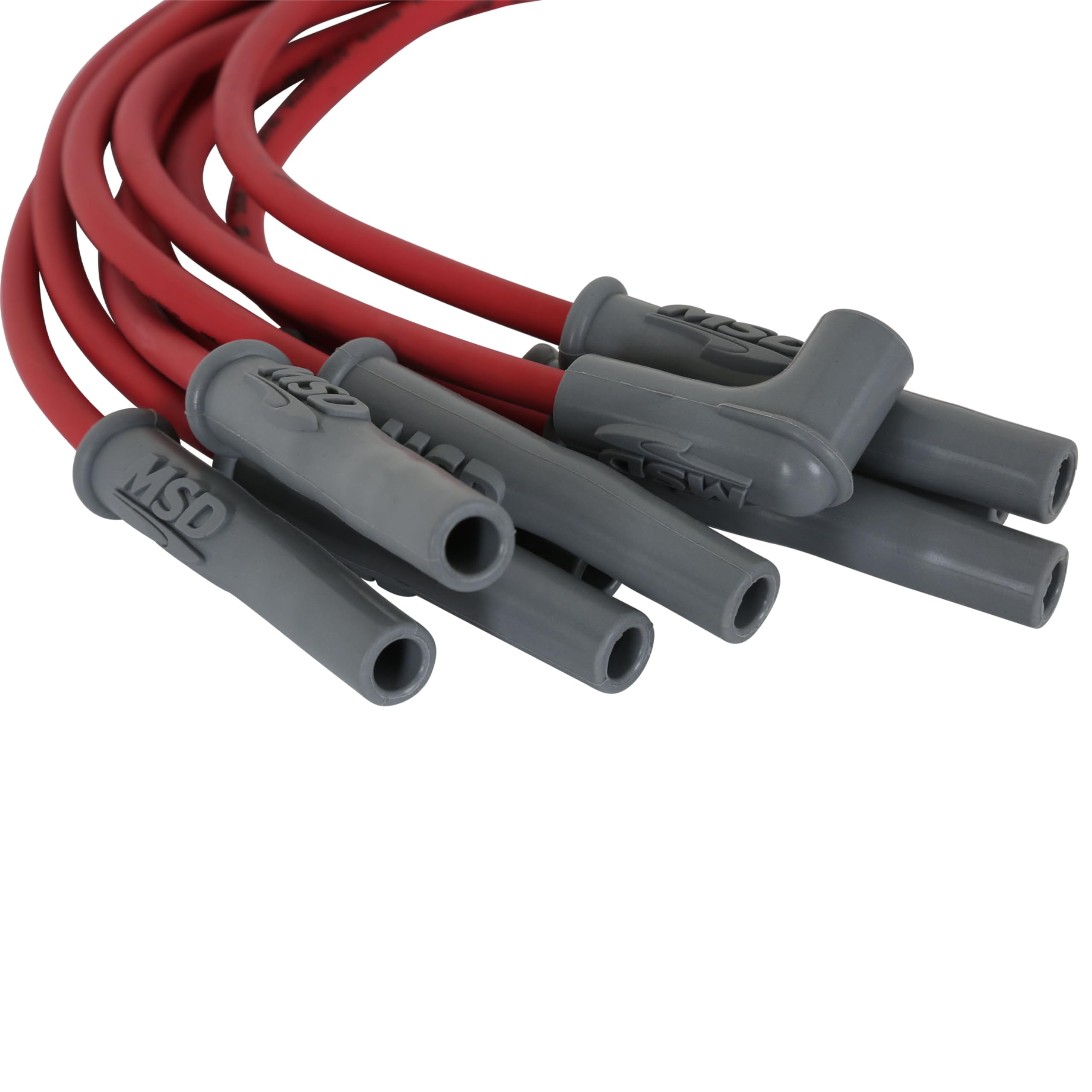 Super Conductor MSD 32189 Spark Plug Wire Set, Red