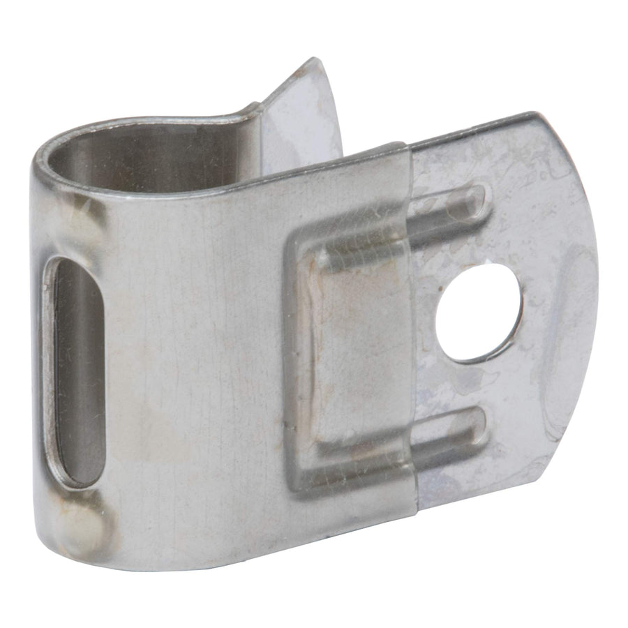 3/4-Inch Retrac Plastic-Coated Stainless Steel Mirror Clamp, 5/16-In Holes