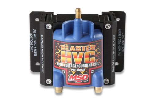 Blaster HVC Series MSD 8252 Ignition Coil, Road Course/Circle Track with 6 series ignition, Blue, Individual