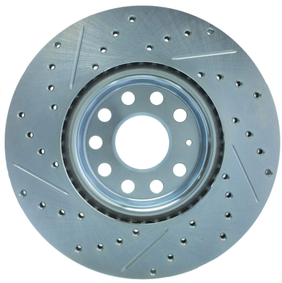 Select Sport StopTech Drilled and Slotted Brake Rotor; Front Left 227.33098L