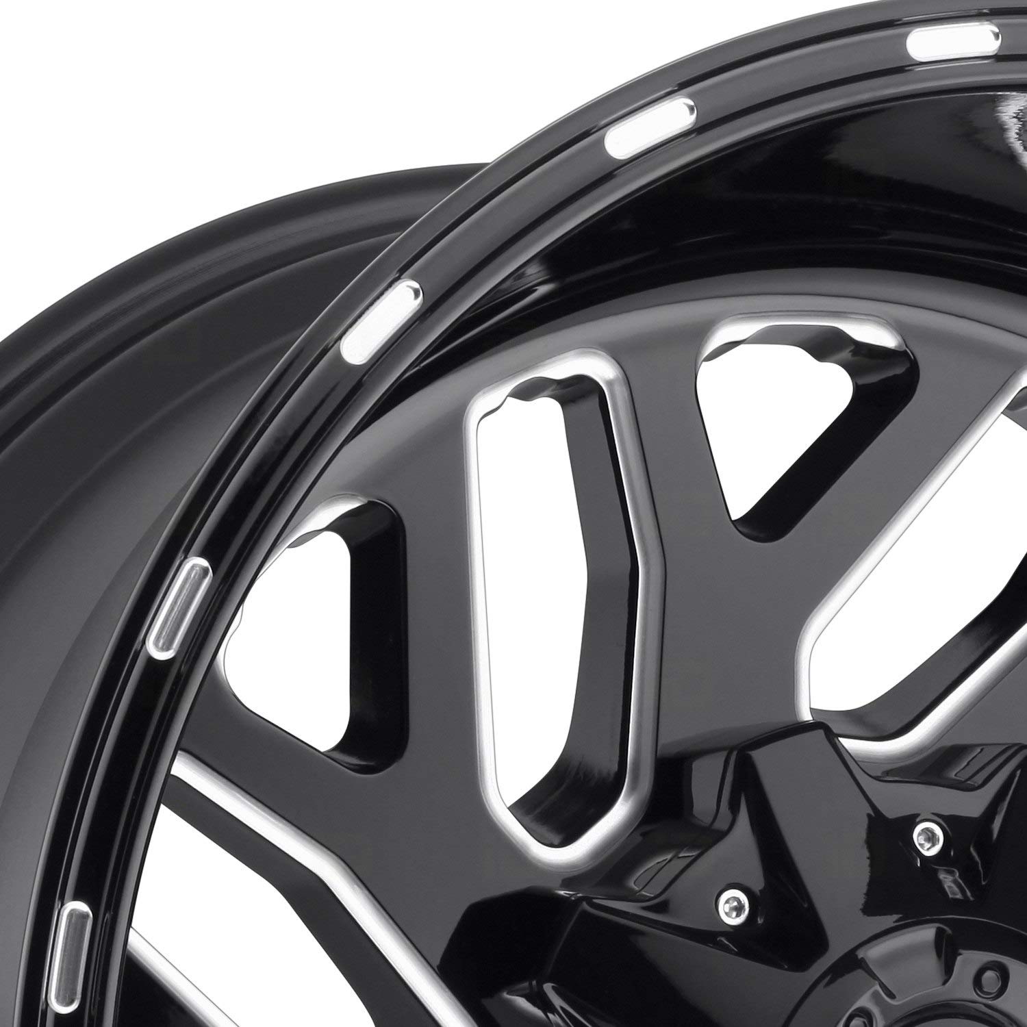 Triton FUEL D581 Black Milled 17x9 6x135 & 6x5.5 -12 offset