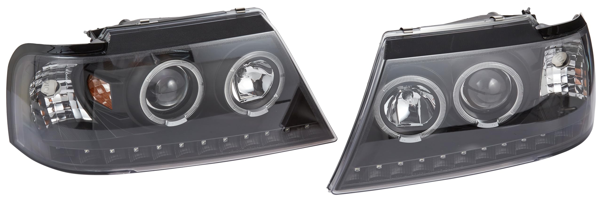 2LHP-EPOR02JM-TM SPEC-D TUNING Projector Headlights Black Housing Clear Lens for 02-05 Ford Explorer