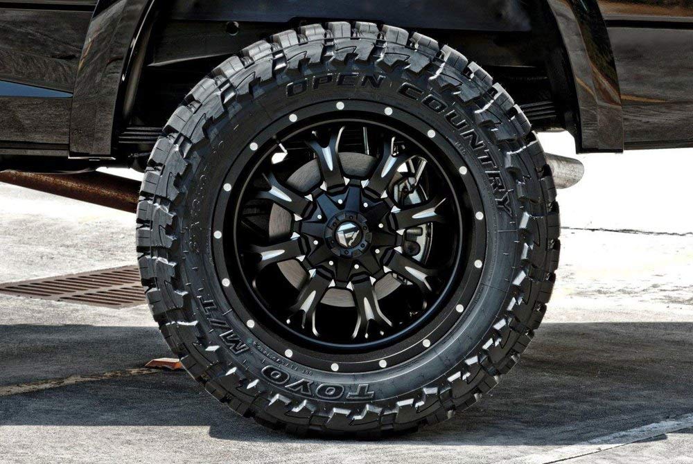 D517 Krank Fuel Matte Black with Milled Accents Wheel tpms (20 x 9. inches /8 x 180 mm, 20 mm Offset)