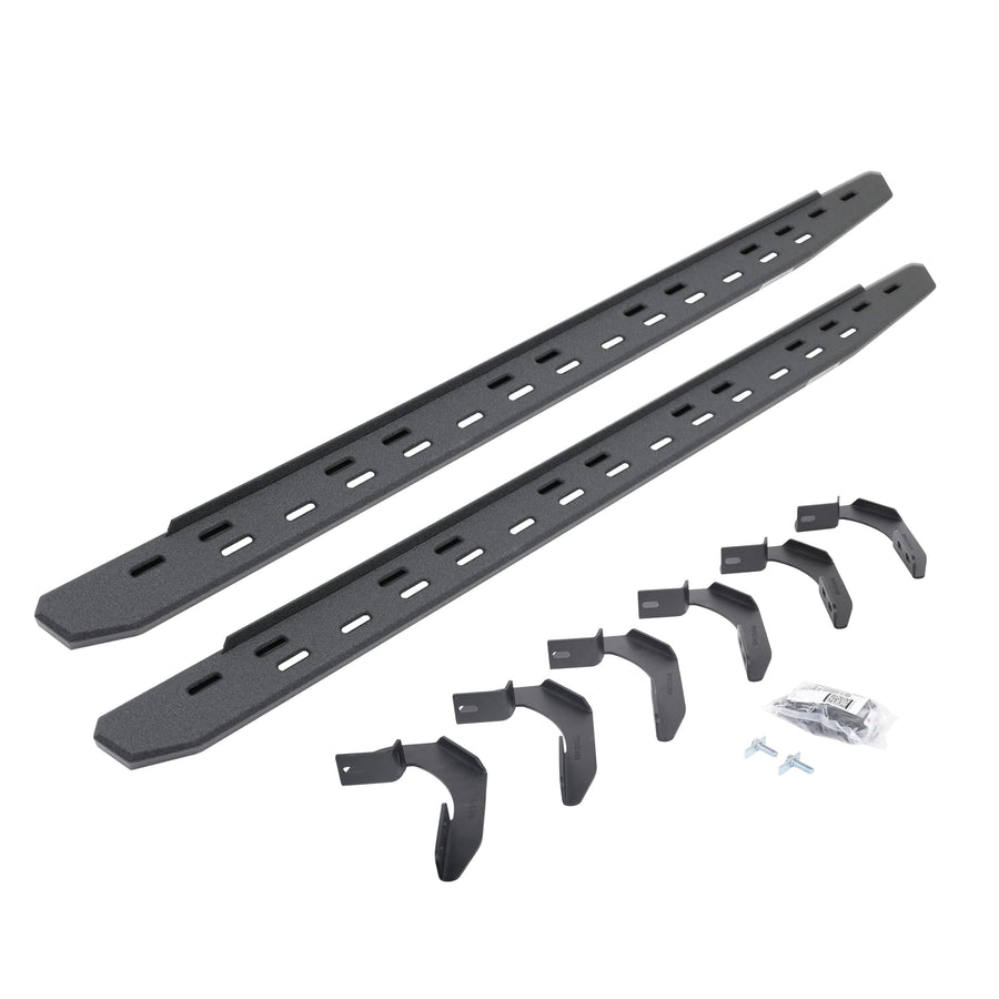 Go Rhino RB30 Running Boards & Slim Brackets | Galvanized Steel, Protective Bedliner Coating | 69612680ST | Fits 2004-2014 Ford F-150 Super Cab Pickup